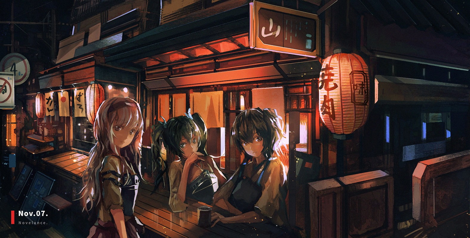 Zuikaku (KanColle), 720P, Shoukaku (KanColle), Kaga (KanColle), Anime Girls, Kantai Collection, Bar, HD Wallpaper