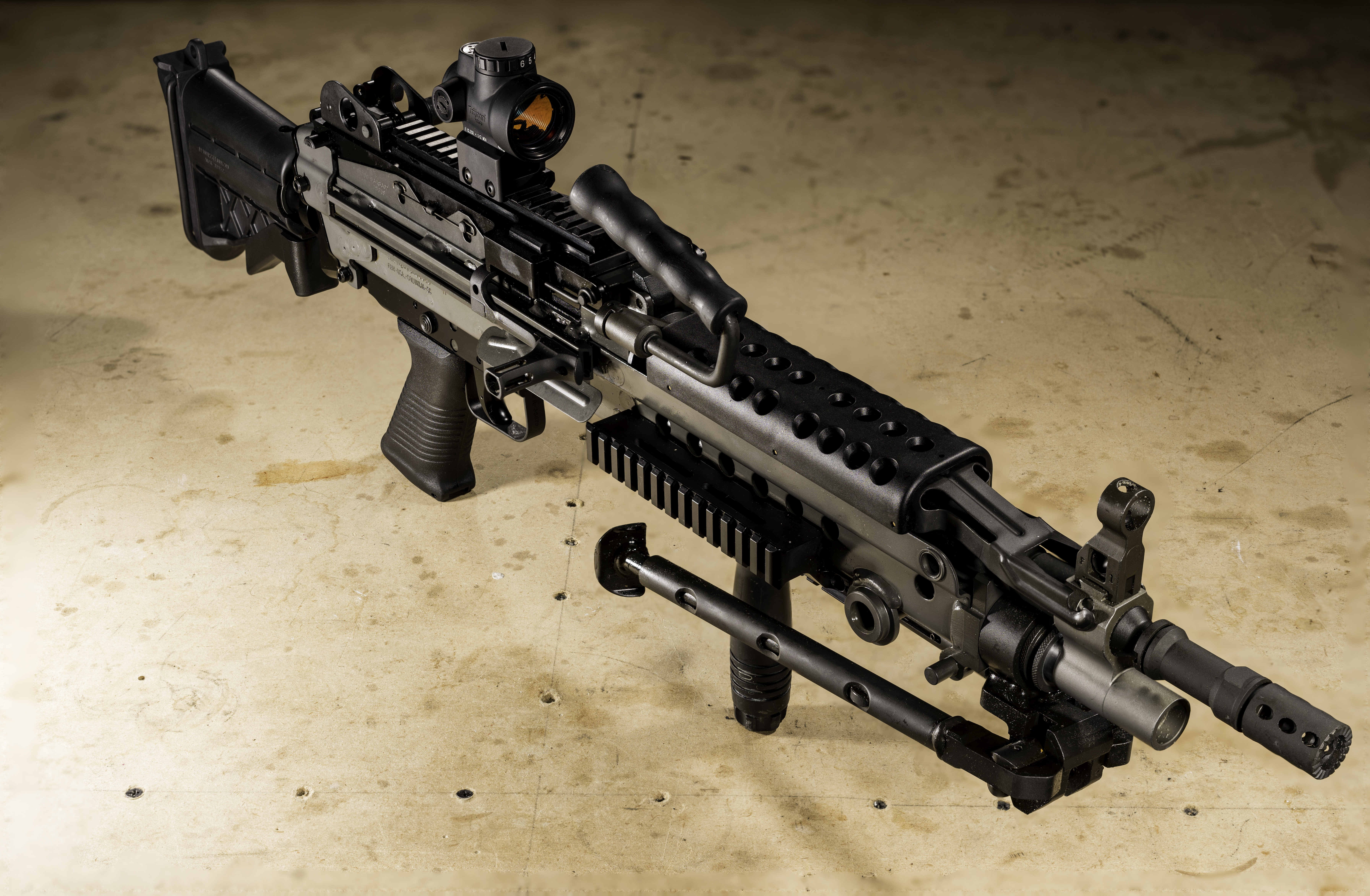 manual, background, 5K, machine gun, FN m249s, HD Wallpaper