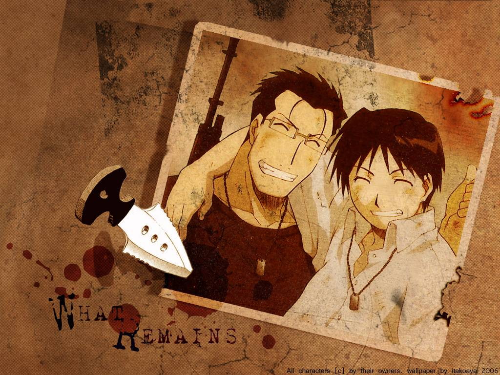FullMetal Alchemist, 480P, Roy Mustang, Maes Hughes, HD Wallpaper