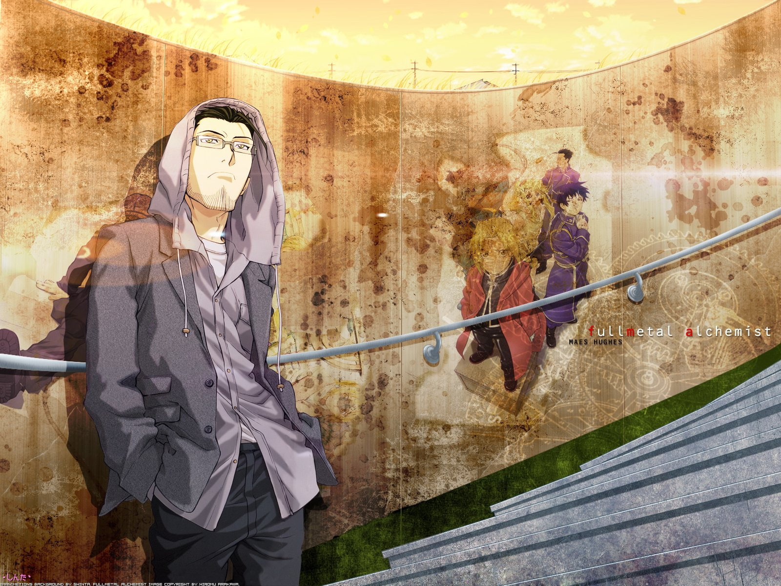 Roy Mustang, Edward Elric, 720P, FullMetal Alchemist, Maes Hughes, HD Wallpaper