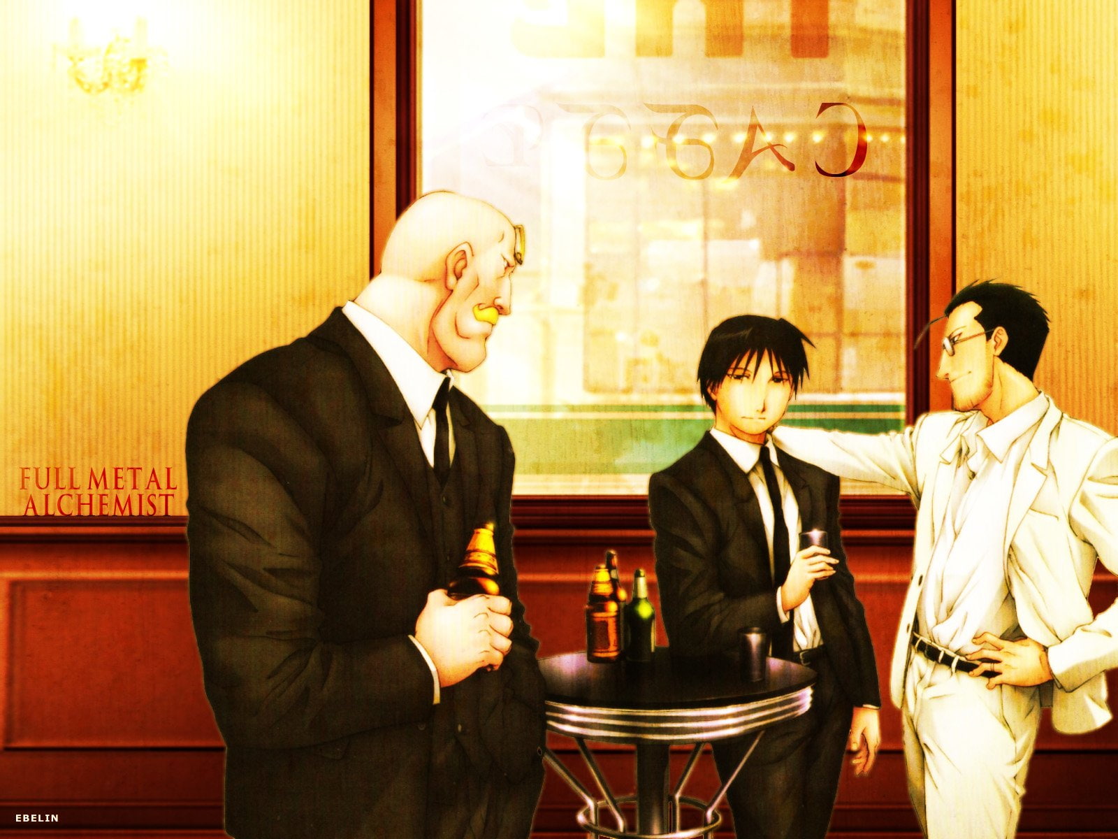 Alex Louis Armstrong, 720P, FullMetal Alchemist, Roy Mustang, Maes Hughes, HD Wallpaper