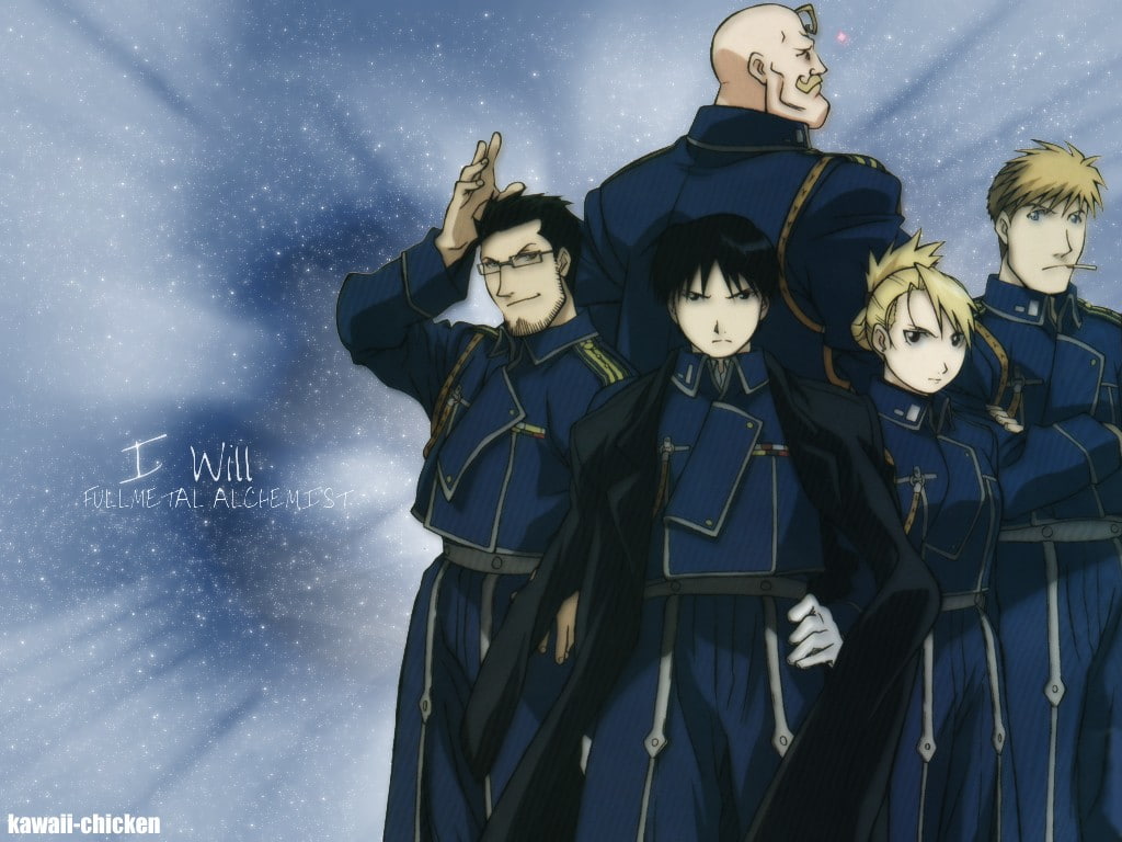 Maes Hughes, Roy Mustang, 480P, HD Wallpaper