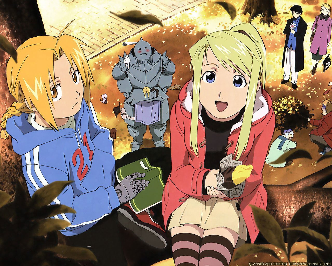 Alphonse Elric, 720P, Winry Rockbell, Edward Elric, FullMetal Alchemist, HD Wallpaper