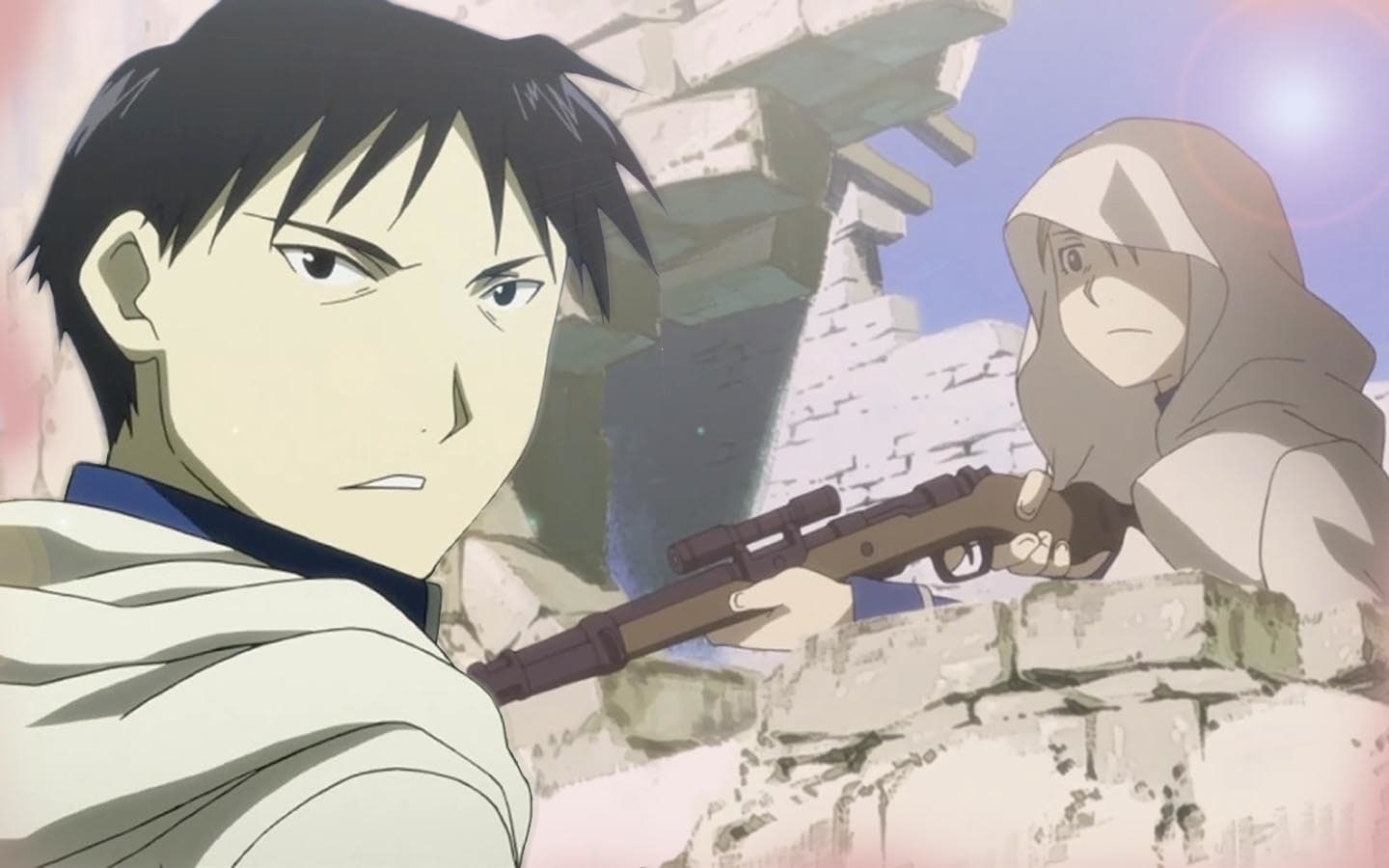 720P, Riza Hawkeye, Roy Mustang, FullMetal Alchemist, HD Wallpaper