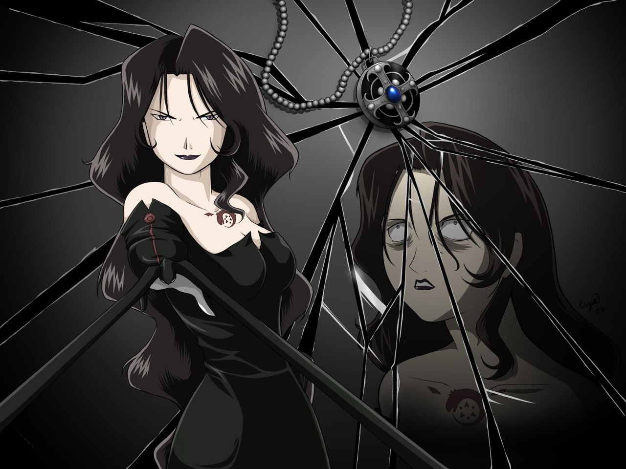 anime, alchemist, art, 720P, Anime Girls, lust, metal, girls, fma, full metal alchemist, hd, x, full, HD Wallpaper