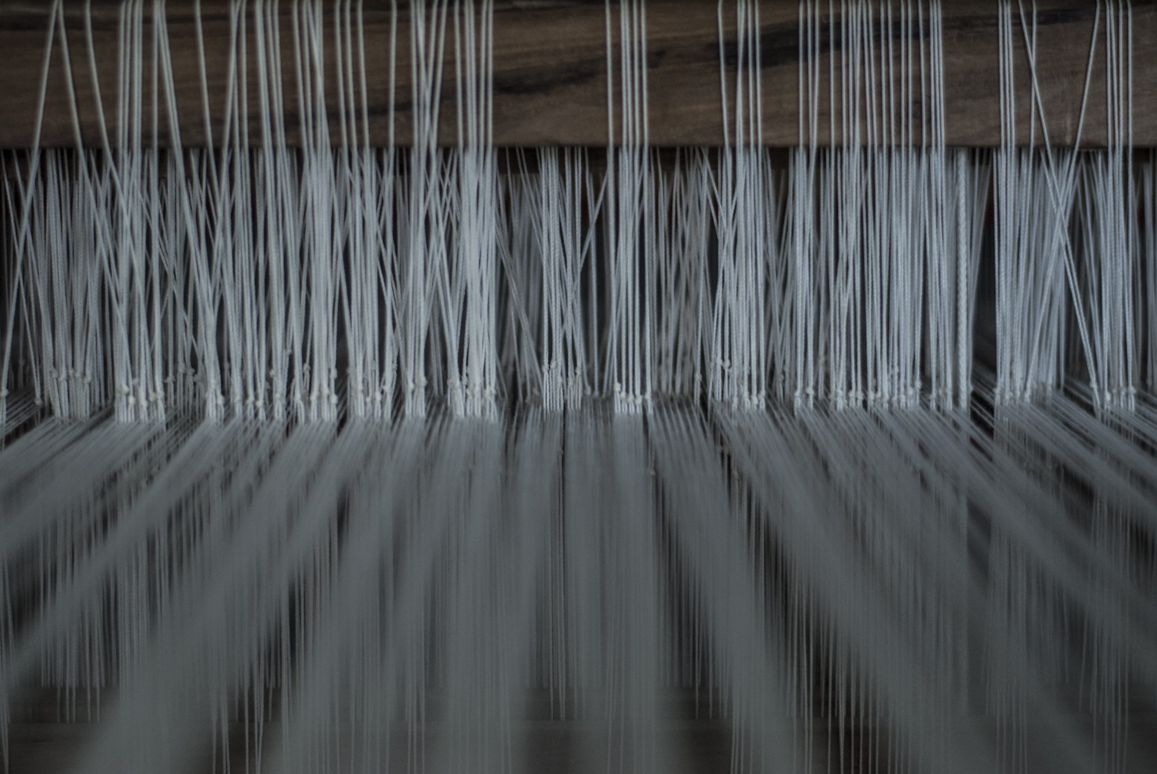 line, technology, metal, motion, abstract, still life, factory, close-up, Weaving, pattern, Tissue, textured, Craftsman, 2K, backgrounds, sewing, indoors, HD Wallpaper