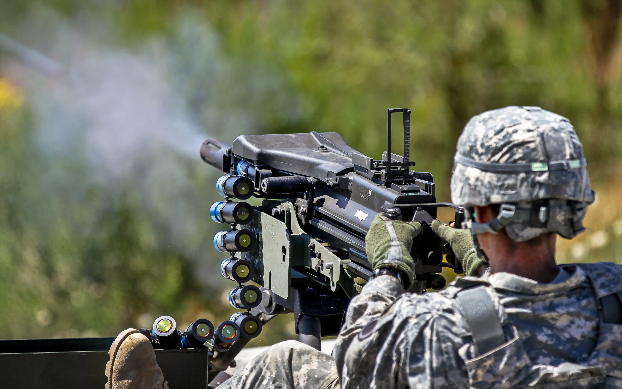 army, MK 19, soldiers, automatic grenade launcher, 2K, HD Wallpaper