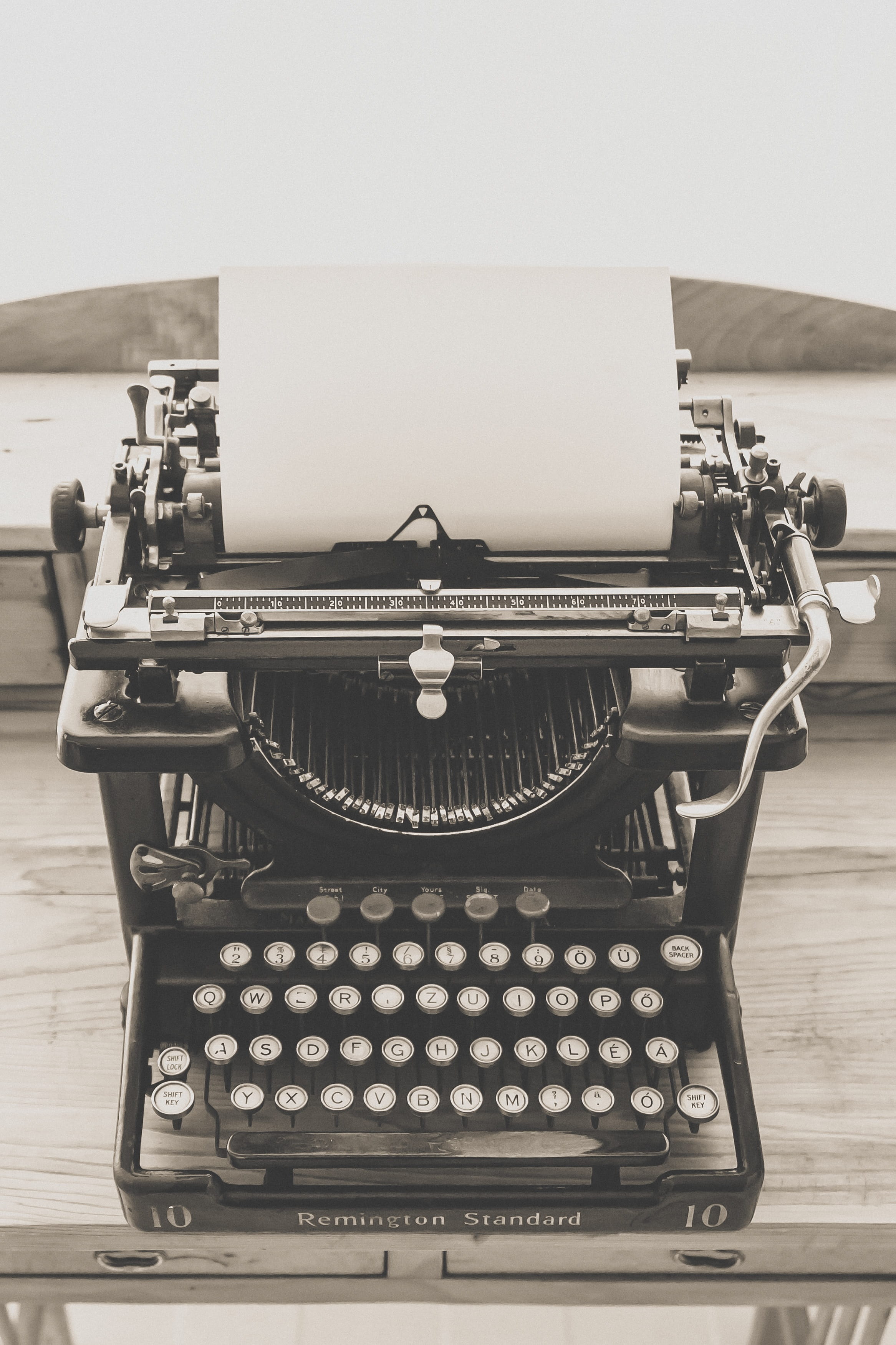 antique, no people, type, typing, indoors, business, analog, metal, journalism, machinery, brand, history, old, communication, the past, vintage typewriter, Phone HD Wallpaper