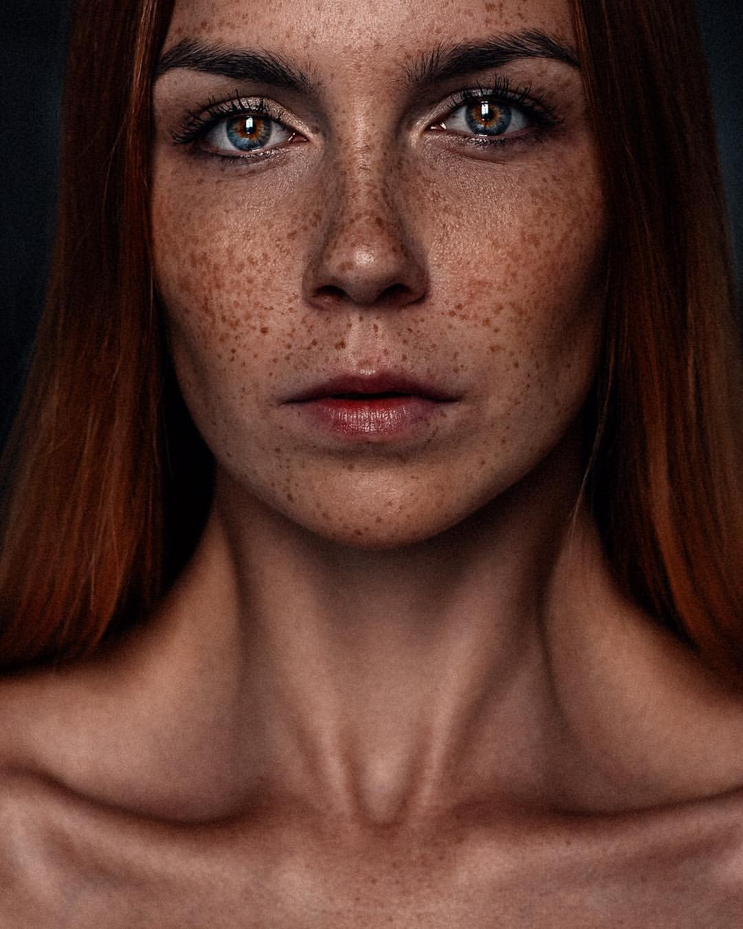 portrait, redhead, Aleksey Trifonov, women, face, 720P, Phone HD Wallpaper