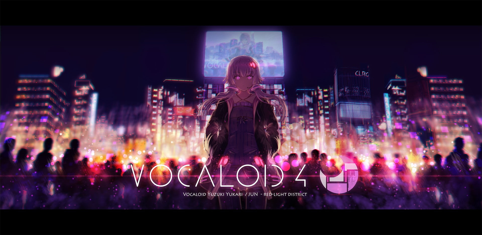 connection, cyberspace, digital composite, pink eyes, anime girls, city, night, standing, social networking, screen, technology, anime, women, front view, HD Wallpaper