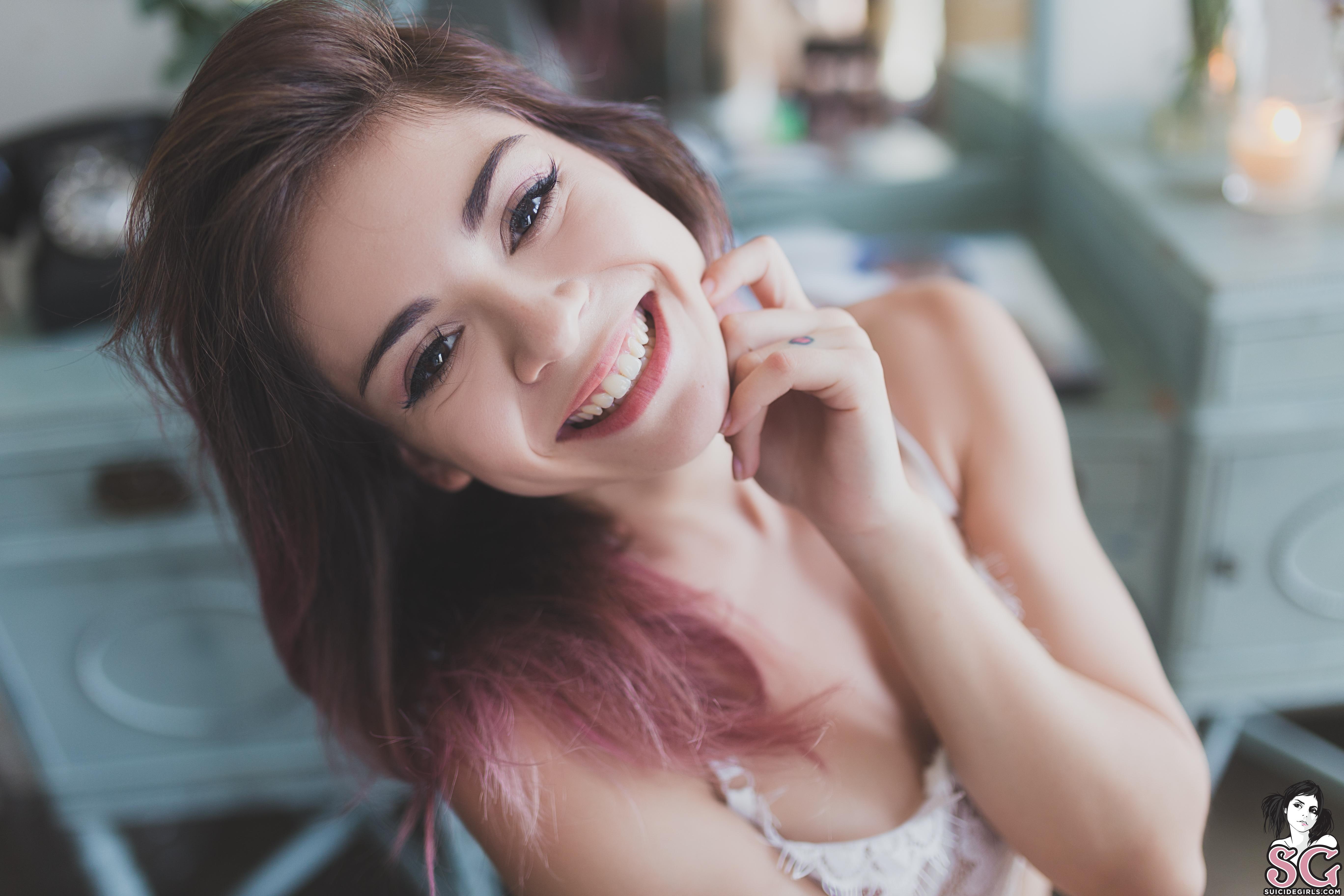 young adult, 5K, beautiful woman, white lingerie, focus on foreground, emotion, headshot, real people, room, young women, hairstyle, brown eyes, indoors, HD Wallpaper