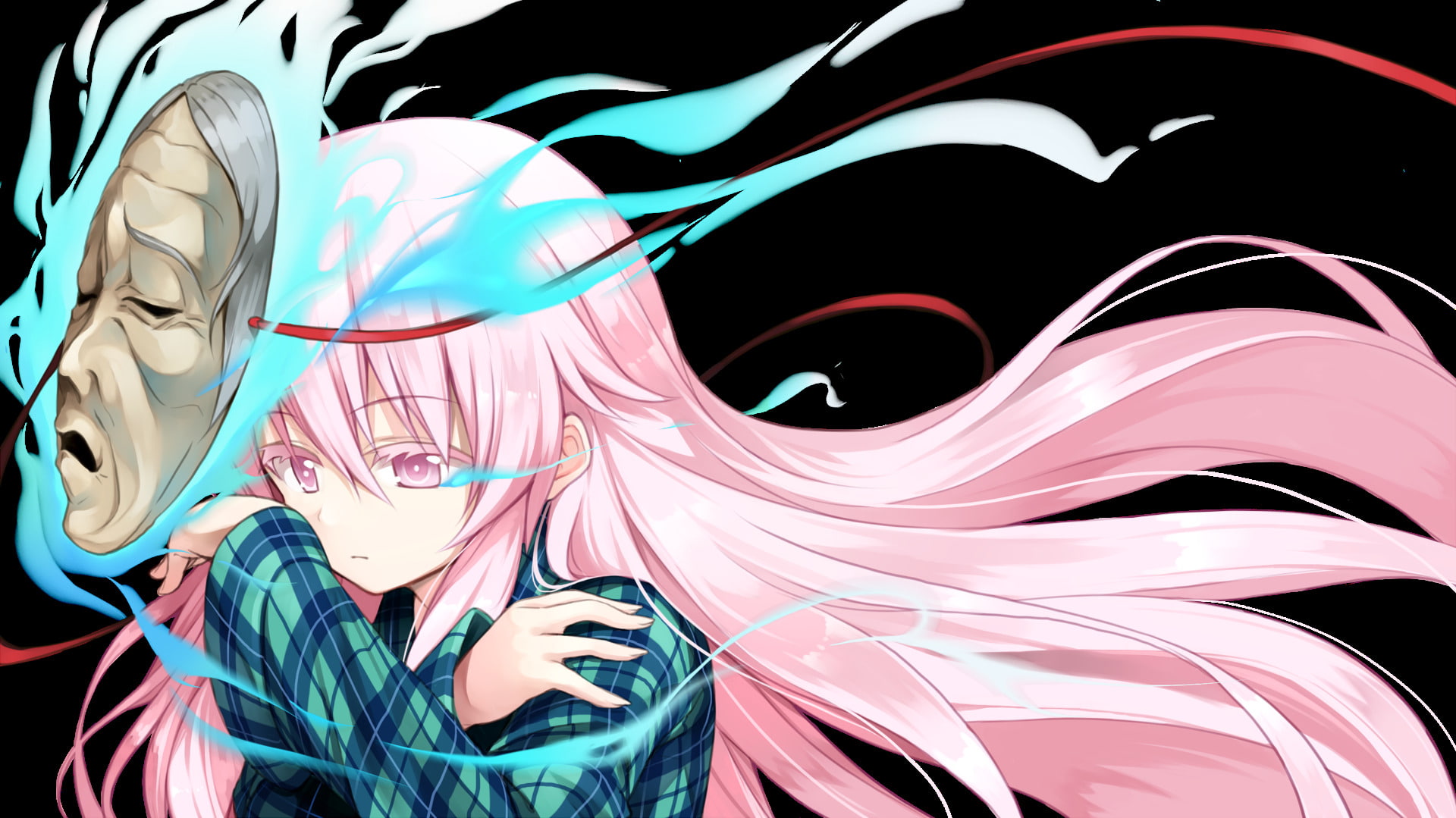 Hata no Kokoro, 1080P, Touhou, Anime, HD Wallpaper