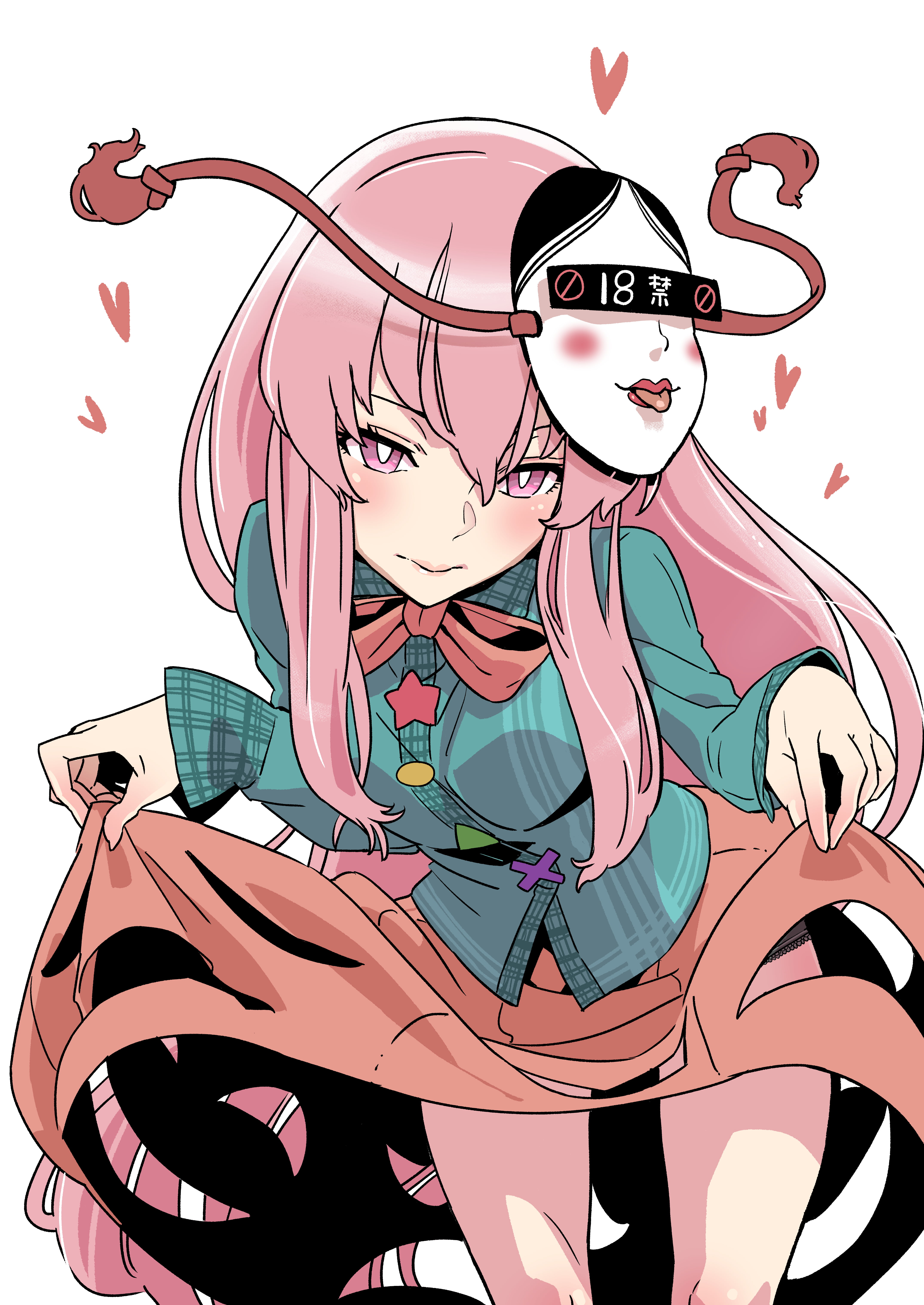 Touhou, kawayabug, Hata no Kokoro, 5K, Phone HD Wallpaper