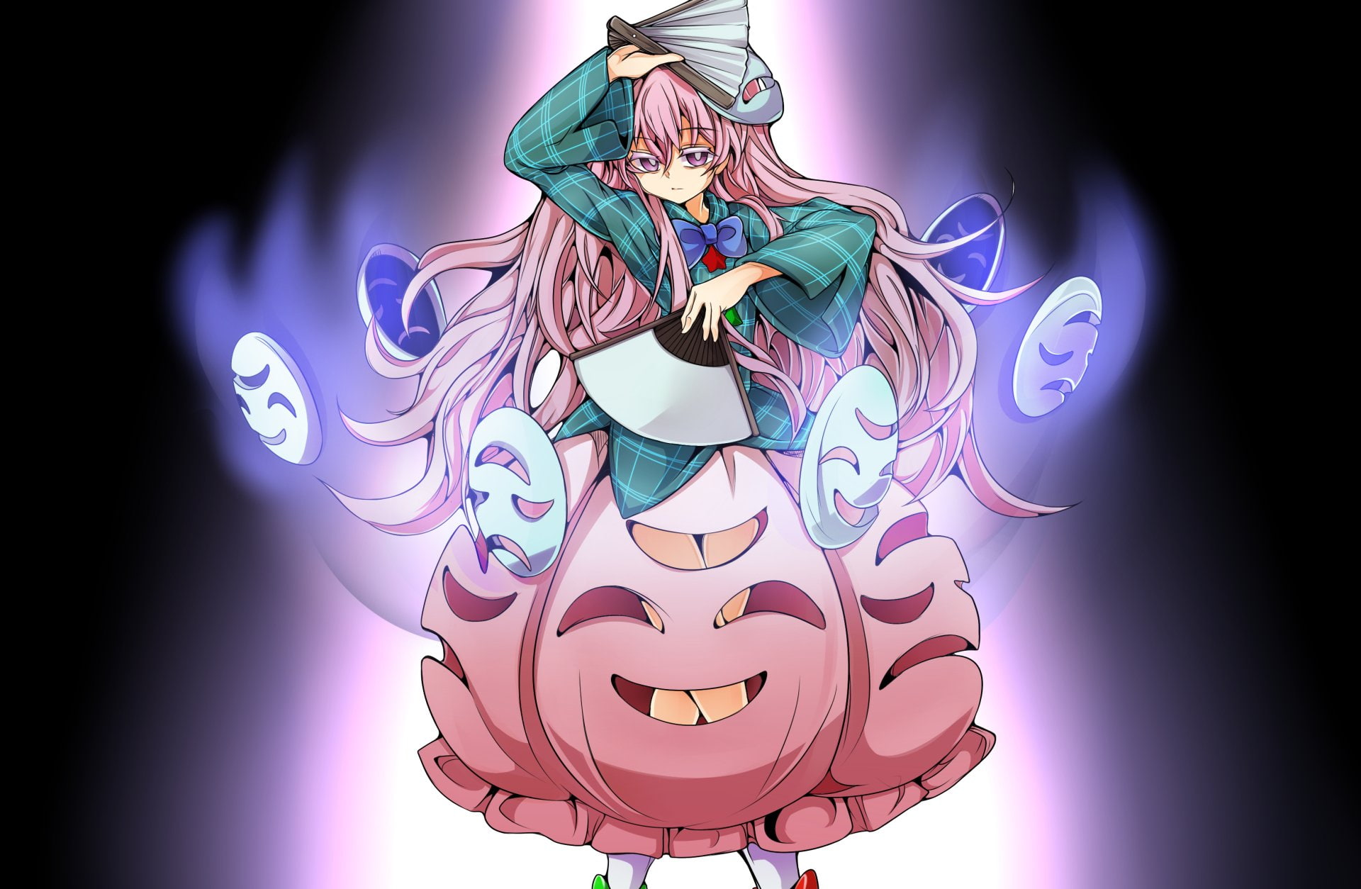 Touhou, 1080P, Hata no Kokoro, Anime, HD Wallpaper