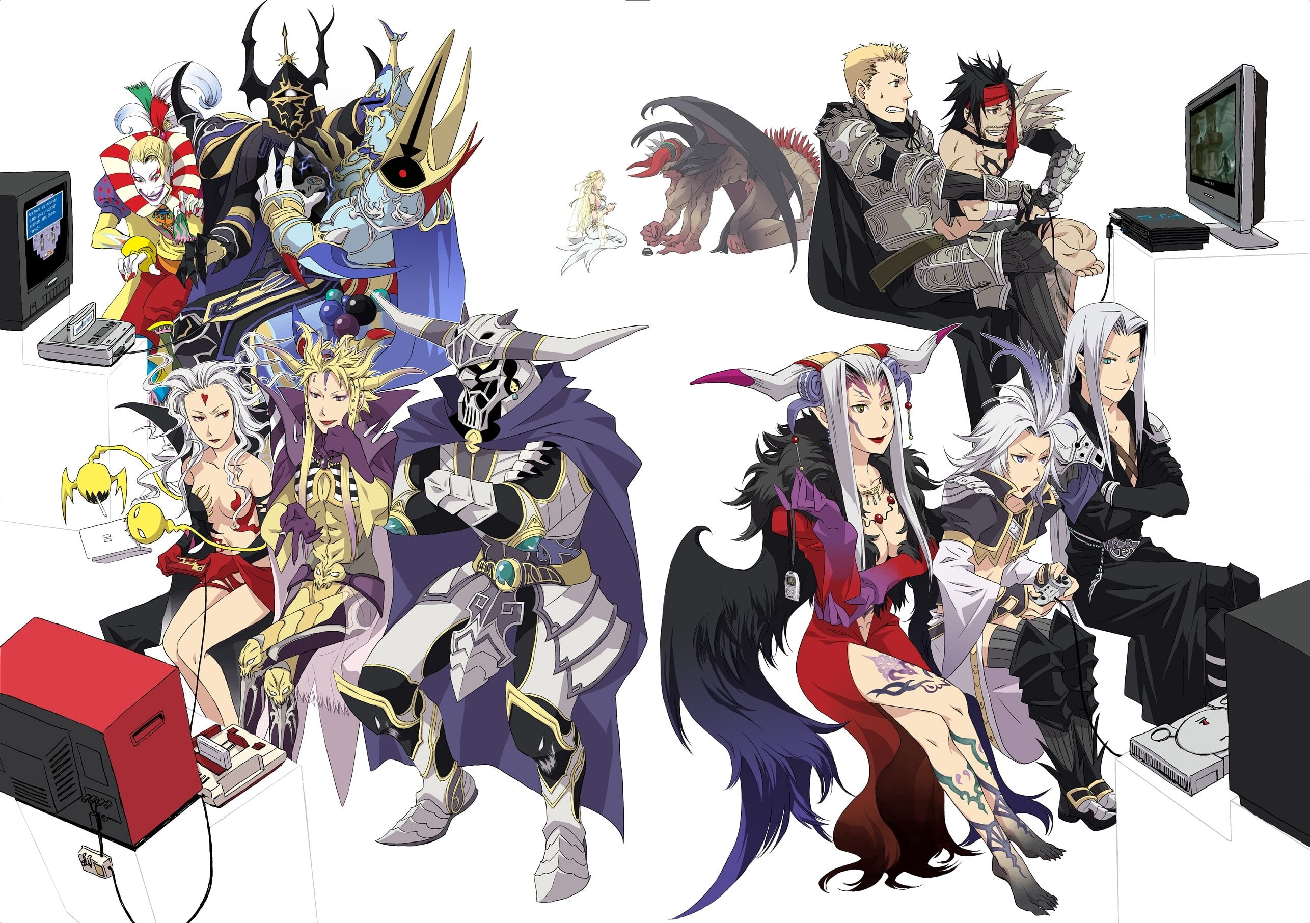 fighting, final, action, fantasy, dissidia, combat, adventure, 2K, HD Wallpaper