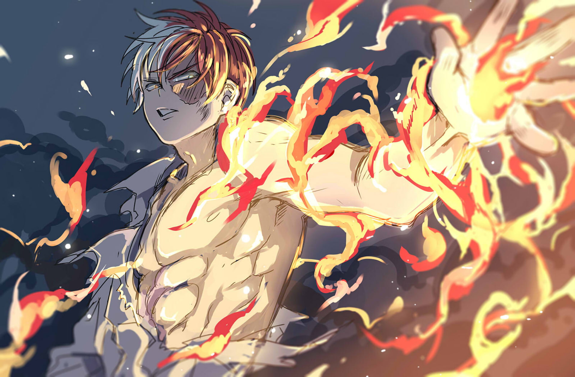 My Hero Academia, Shoto Todoroki, 1080P, Anime, HD Wallpaper