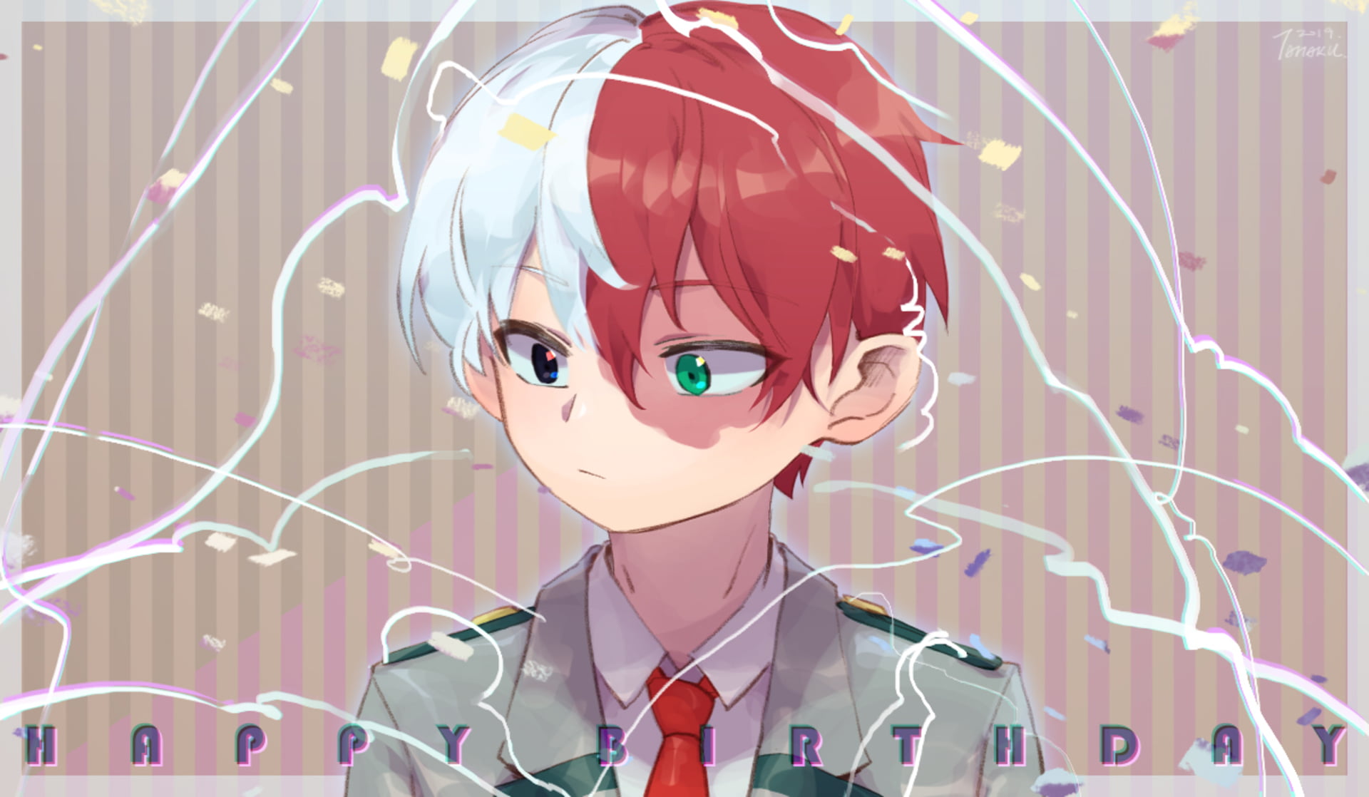1080P, Shoto Todoroki, My Hero Academia, Anime, HD Wallpaper