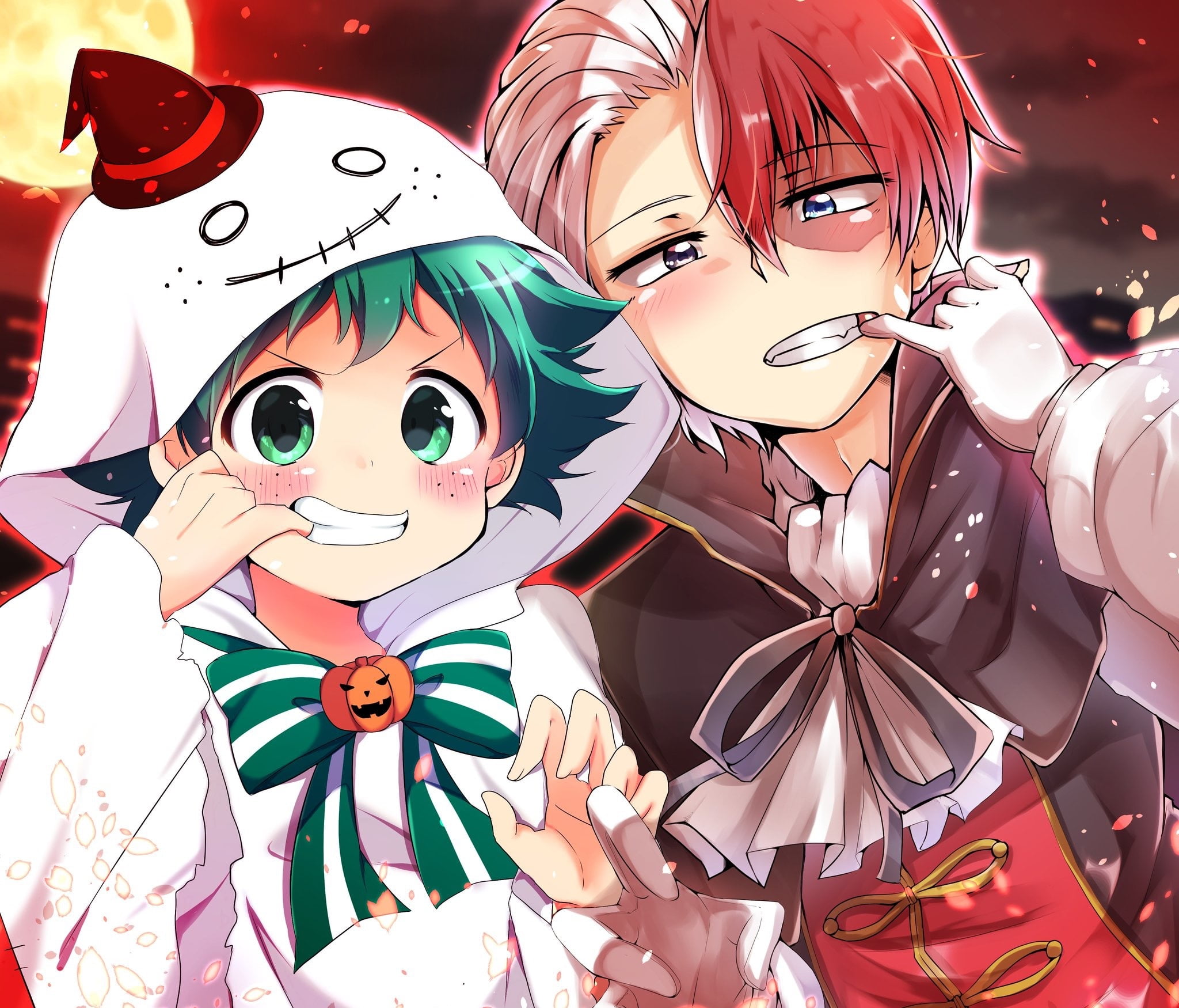 Shoto Todoroki, Izuku Midoriya, Anime, 1080P, My Hero Academia, HD Wallpaper