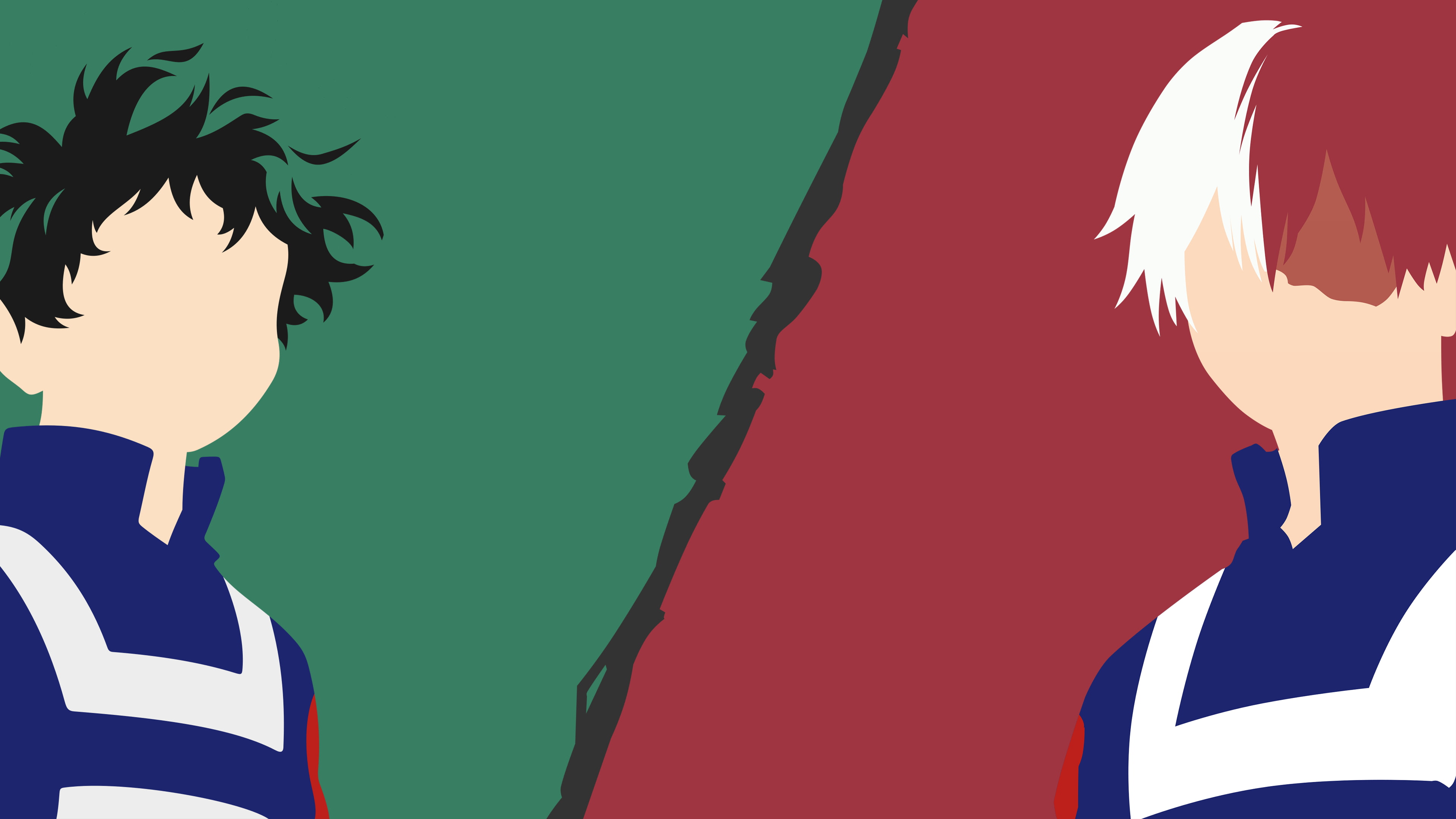 Izuku Midoriya, Anime, Shoto Todoroki, 4K, My Hero Academia, HD Wallpaper