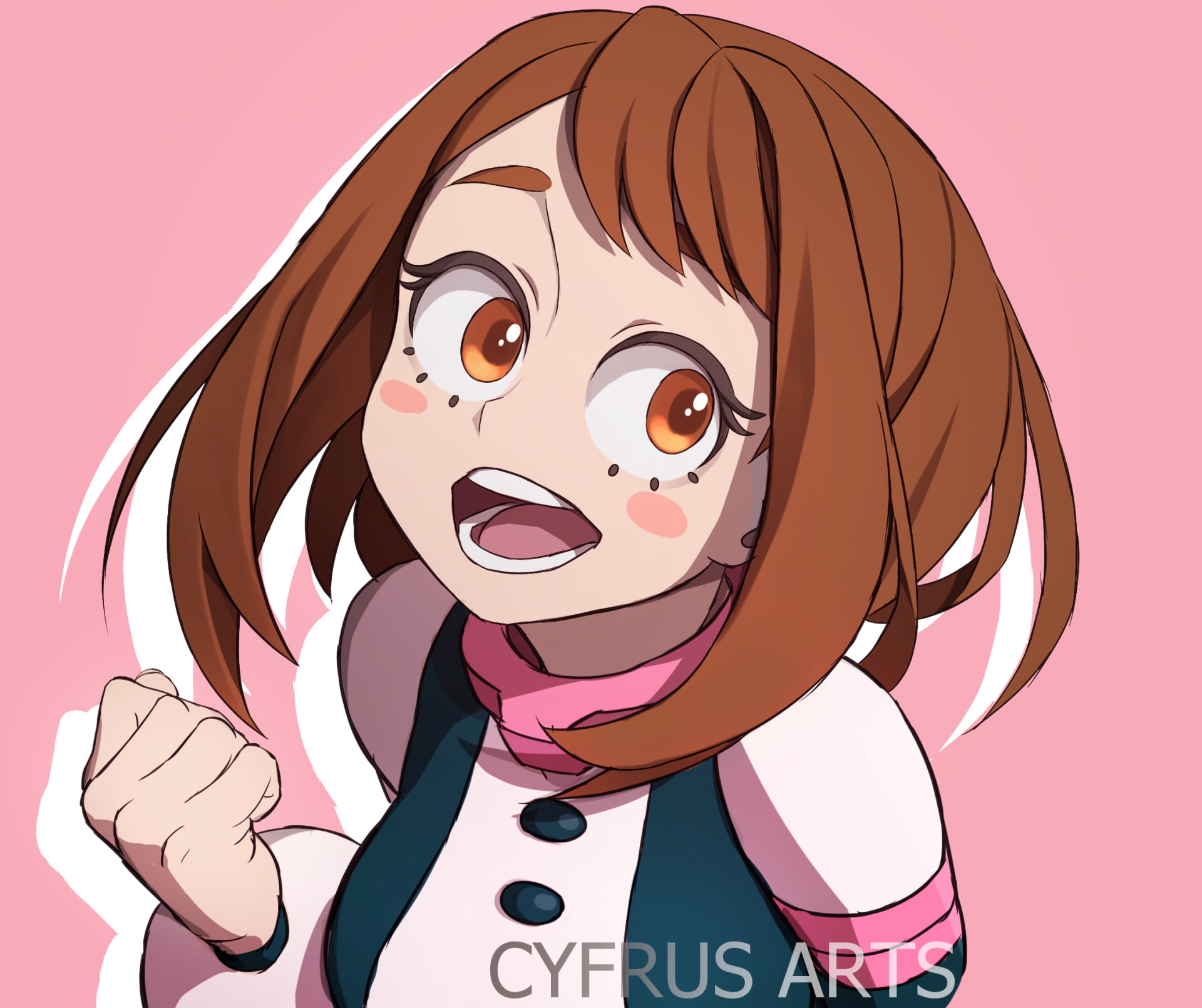 1080P, Anime, My Hero Academia, Ochaco Uraraka, HD Wallpaper