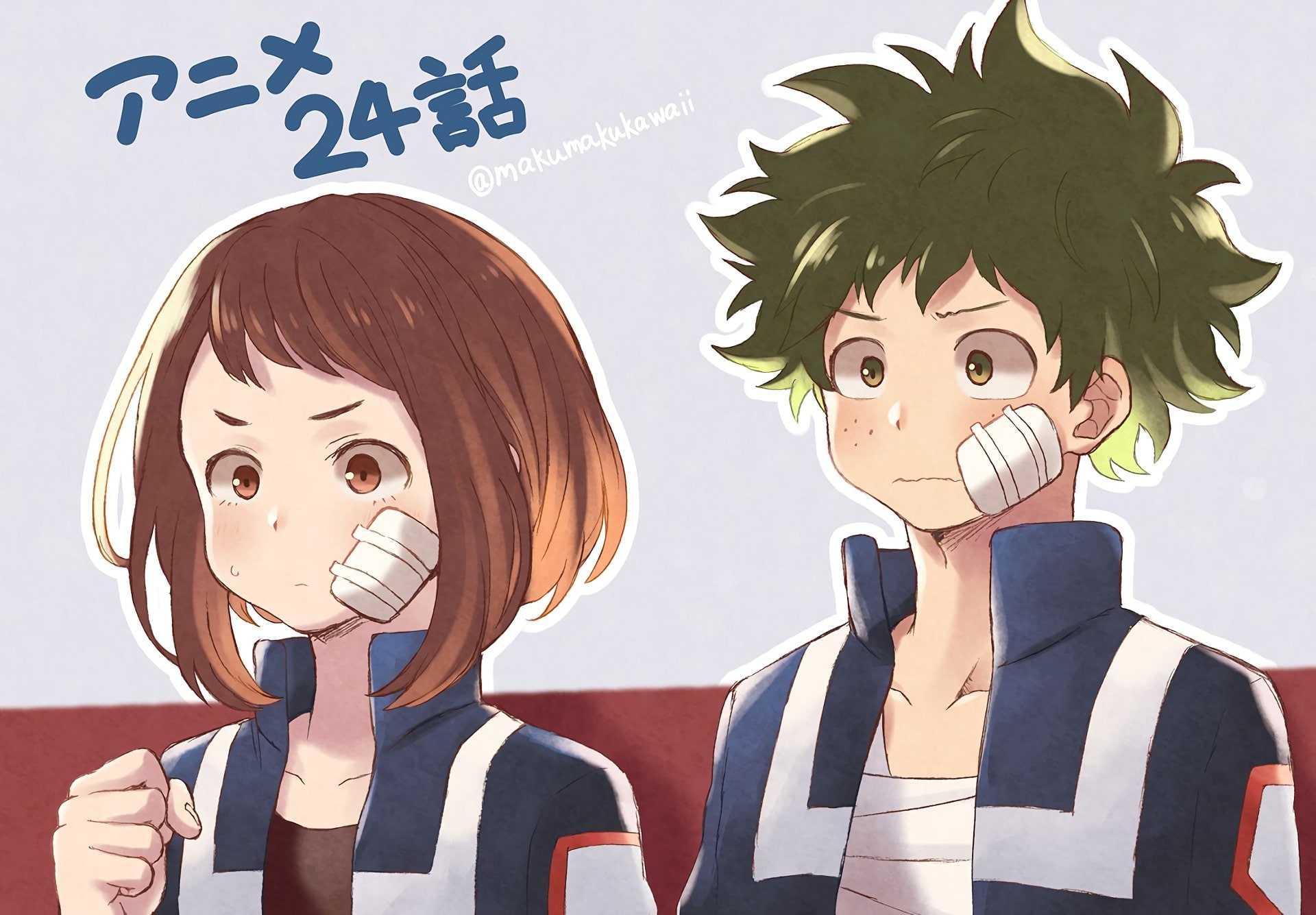 1080P, Anime, My Hero Academia, Ochaco Uraraka, Izuku Midoriya, HD Wallpaper