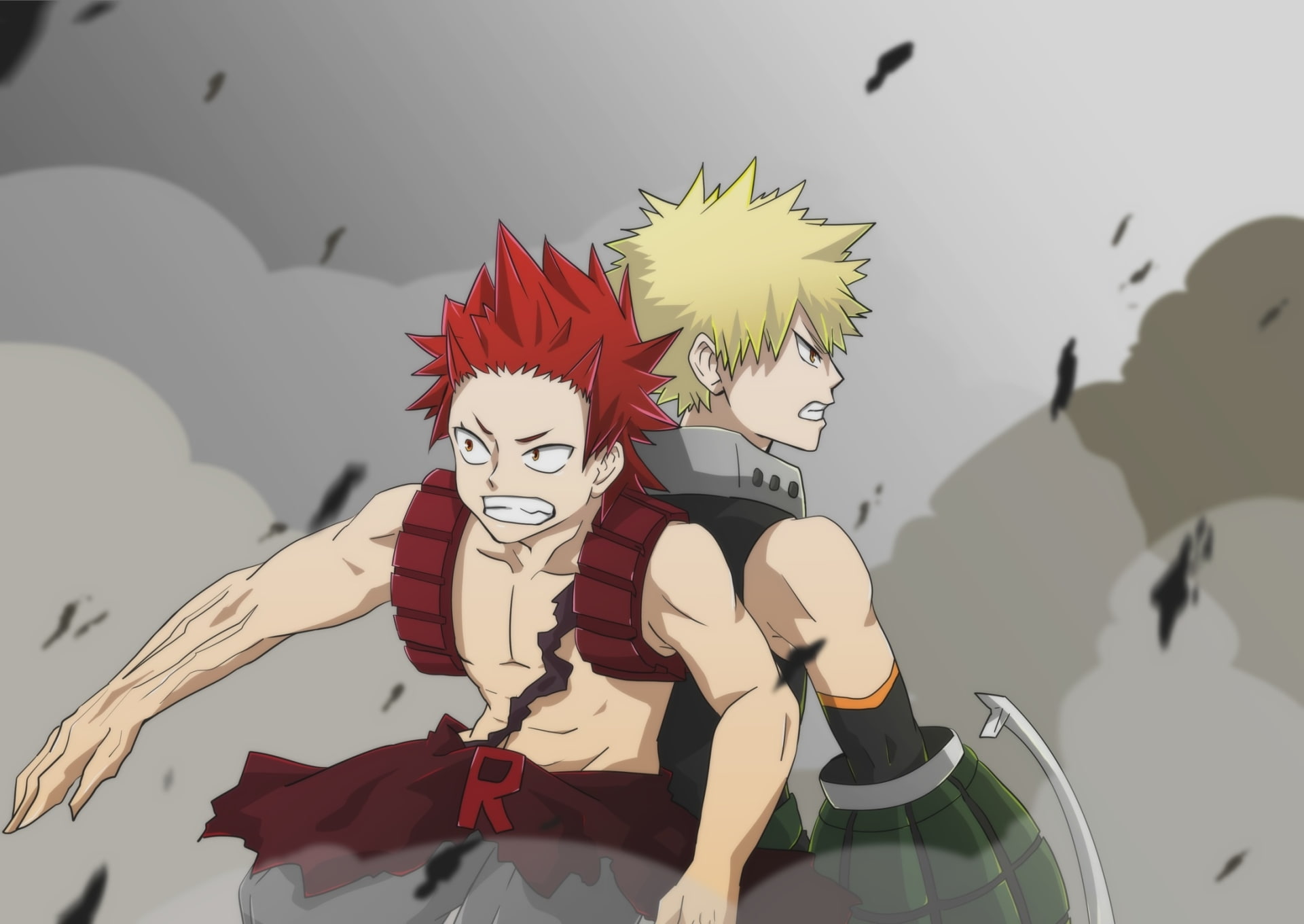 Anime, Katsuki Bakugou, My Hero Academia, 1080P, Eijiro Kirishima, HD Wallpaper
