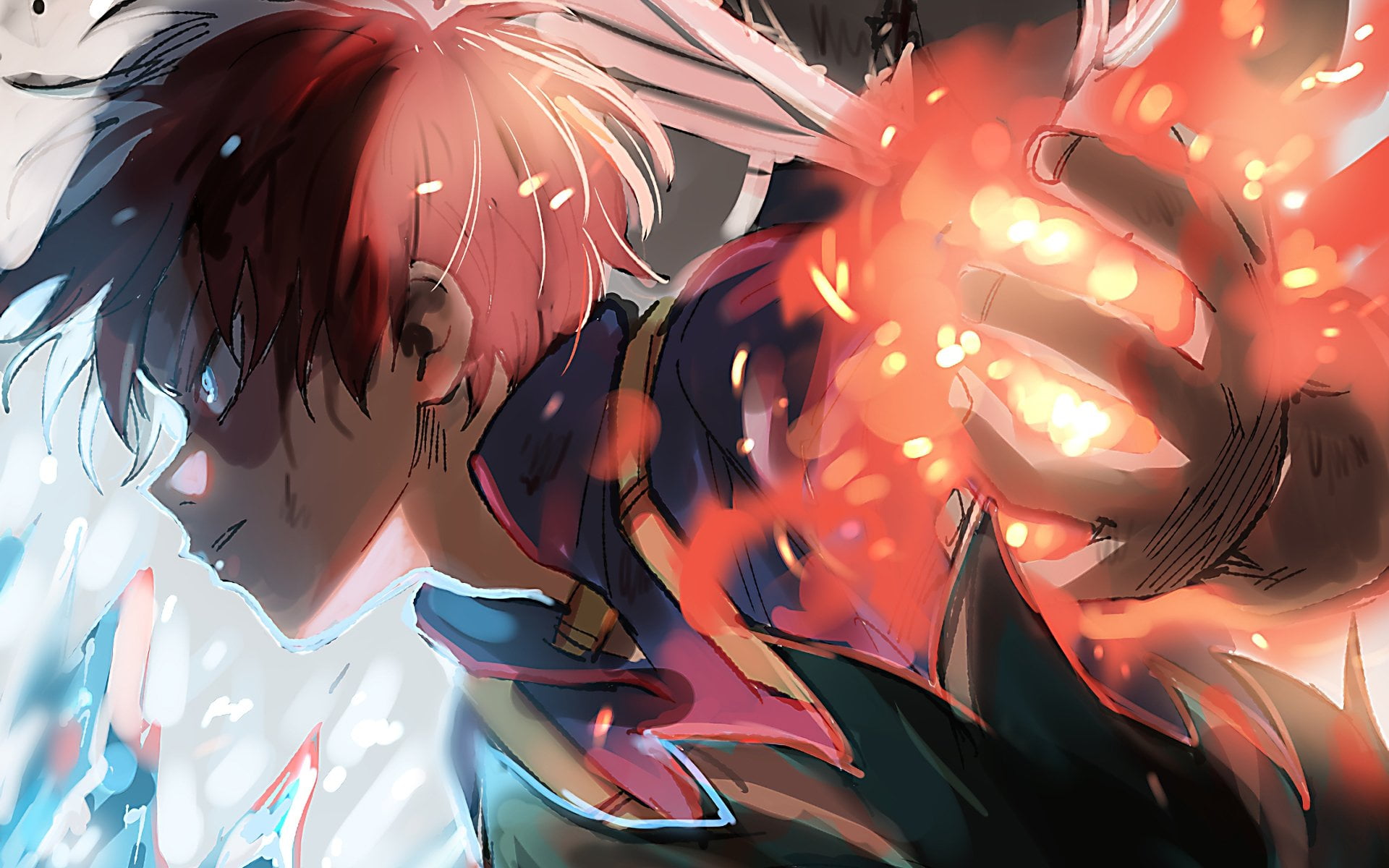 women, art and craft, Shouto Todoroki, real people, leisure activity, 1080P, indoors, hairstyle, festival, Anime, one person, day, arts culture and entertainment, HD Wallpaper