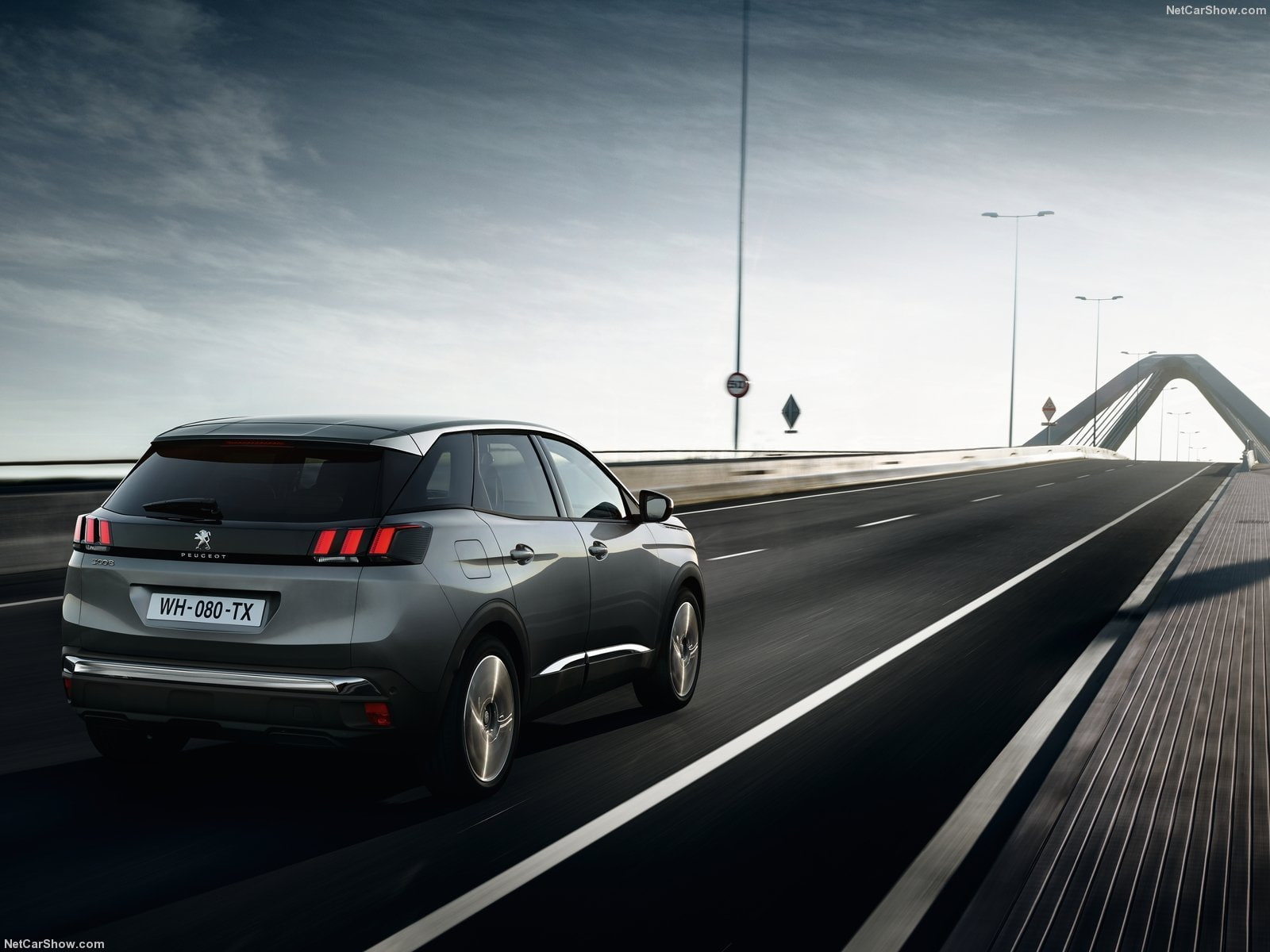 on the move, city, mode of transportation, nature, street, road, cars, architecture, sky, peugeot, street light, 2016, car, travel, 720P, speed, day, no people, HD Wallpaper