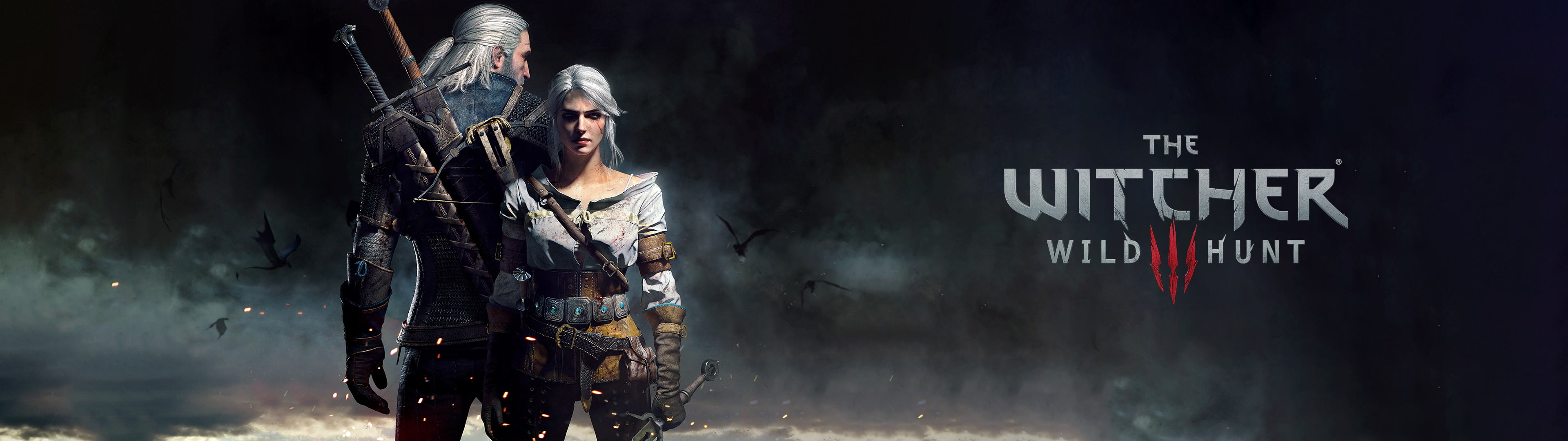 video games, The Witcher 3: Wild Hunt, multiple display, 4K, HD Wallpaper