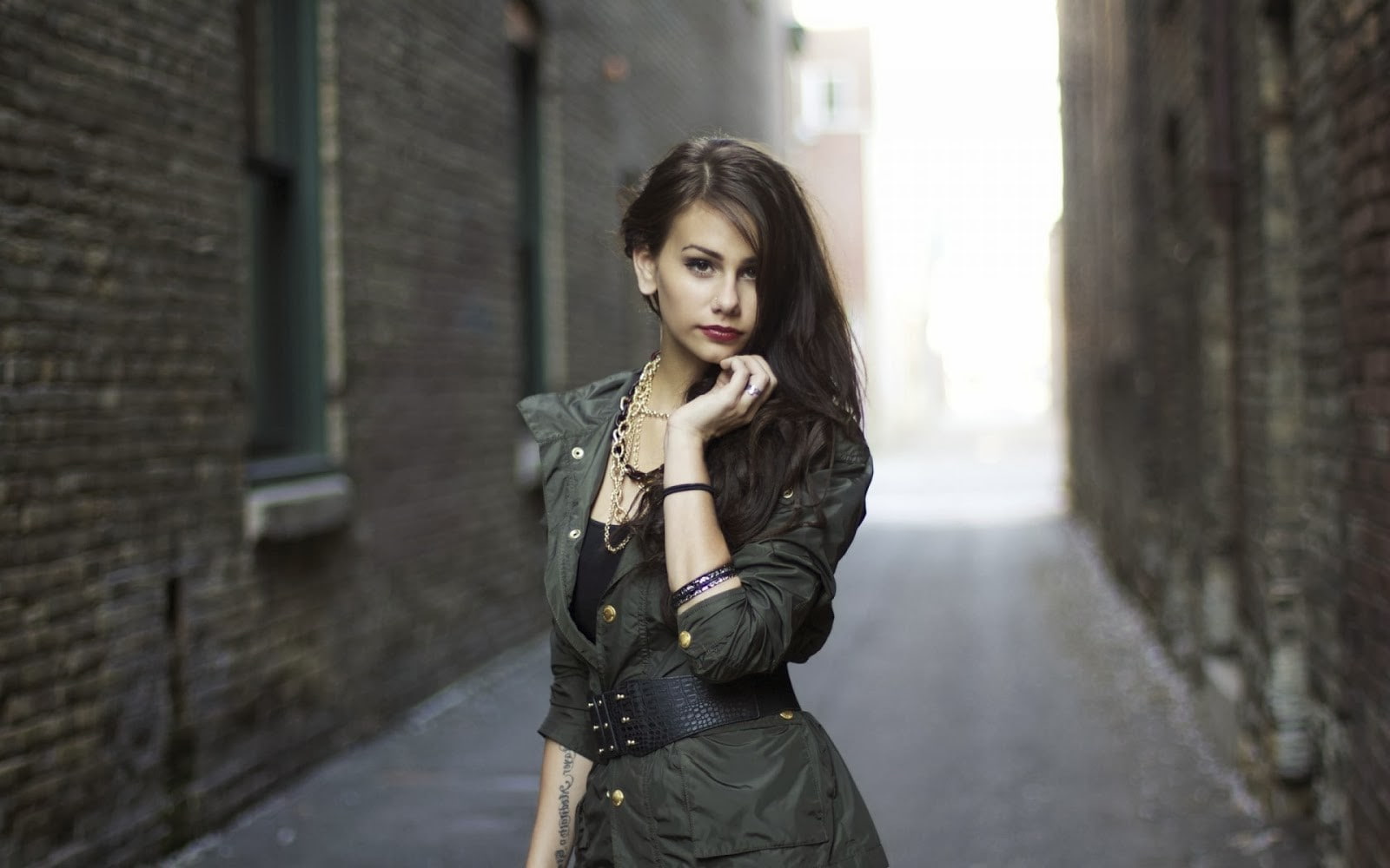 Grace Alyea, 720P, brunette, women, HD Wallpaper