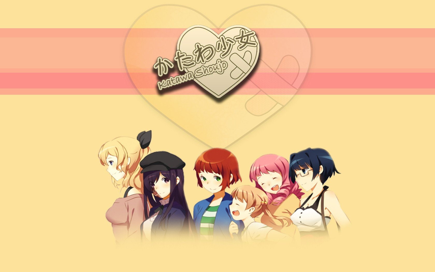 smiling, women, people, waist up, art and craft, young adult, digital composite, group of people, 720P, adult, creativity, indoors, katawa shoujo anime girls lilly satou shizune hakamichi rin tezuka hanako ikezawa ibarazaki emi shiina mikado, HD Wallpaper