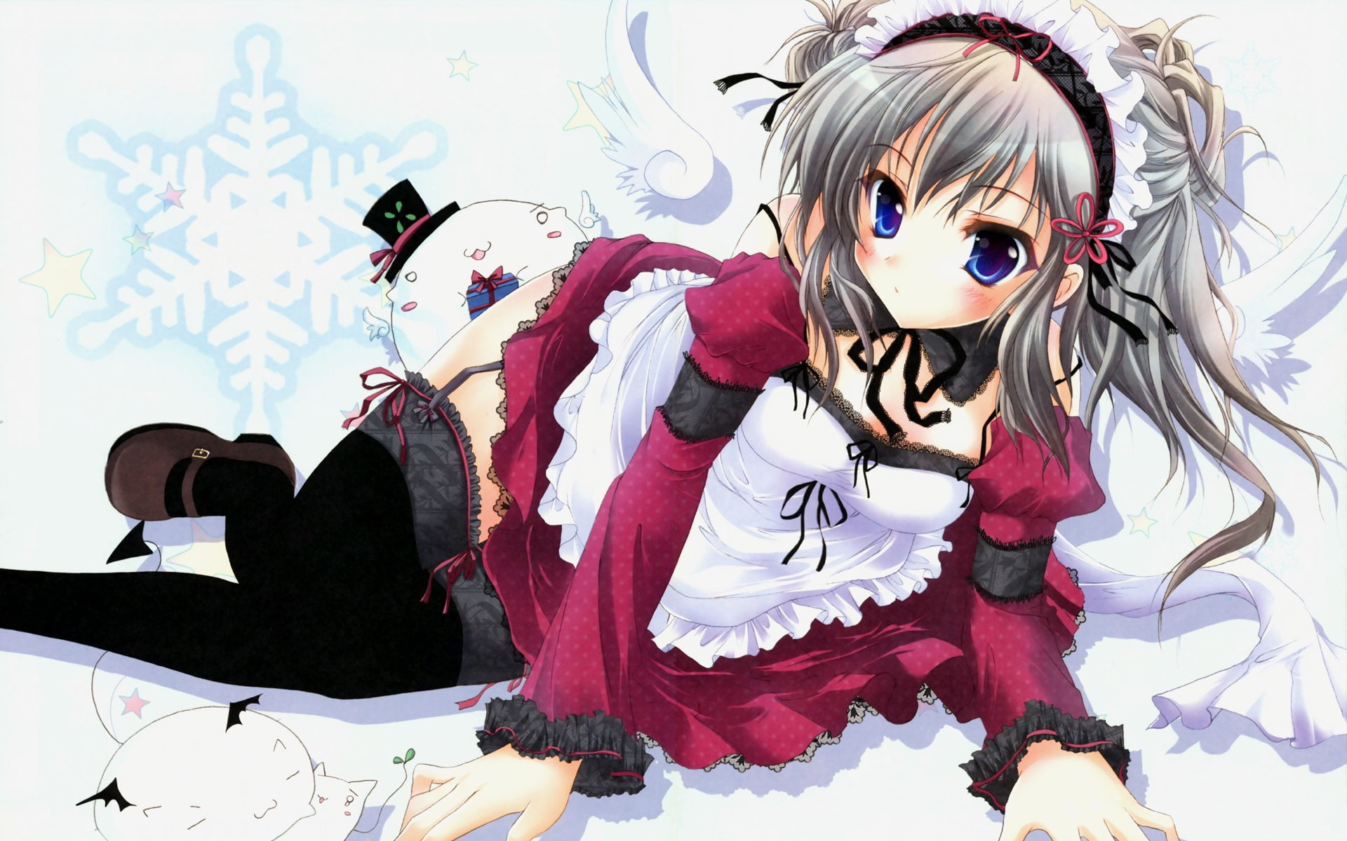 anime, 1080P, Katagiri Yuuhi, stockings, anime girls, Akane Iro ni Somaru Saka, HD Wallpaper