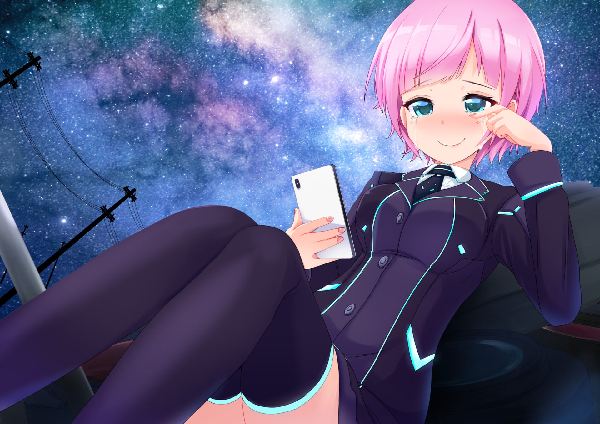 1080P, Anime, Virtual Youtuber, Riri Yuuhi, HD Wallpaper