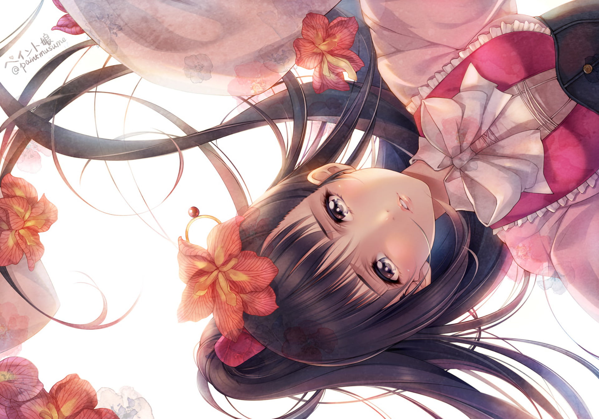 real people, close-up, representation, flower, hairstyle, portrait, Anime, art and craft, Kabaneri of the Iron Fortress, hair, headshot, women, indoors, HD Wallpaper