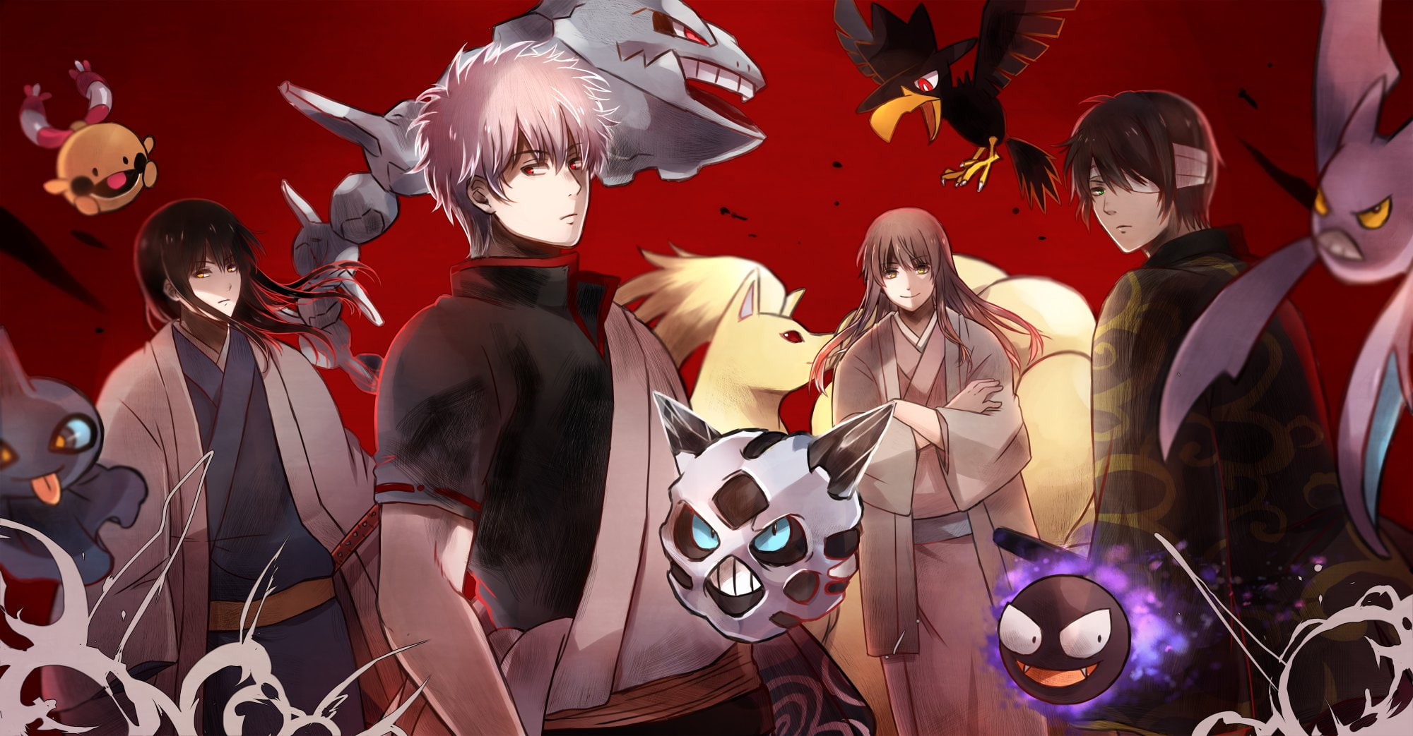 pokemon, tama, gintoki, sakata, glalie, gin, 1080P, ninetales, HD Wallpaper
