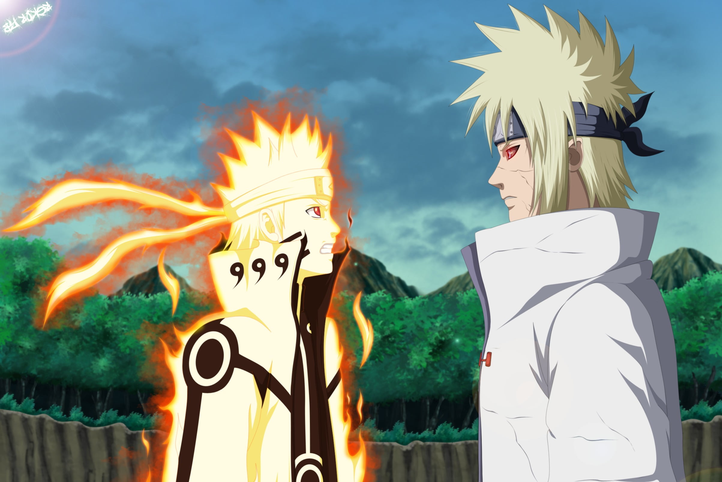 minato, fire - Natural Phenomenon, illustration, real people, backgrounds, leisure activity, representation, text, magic, human representation, people, HD Wallpaper
