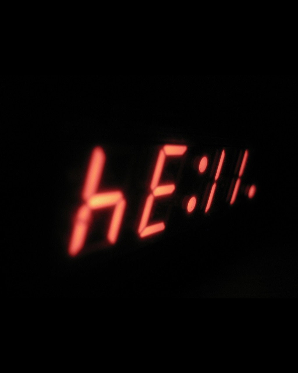 Upside Down, 720P, Hell, night, 7 segment, Time, Clocks, Phone HD Wallpaper