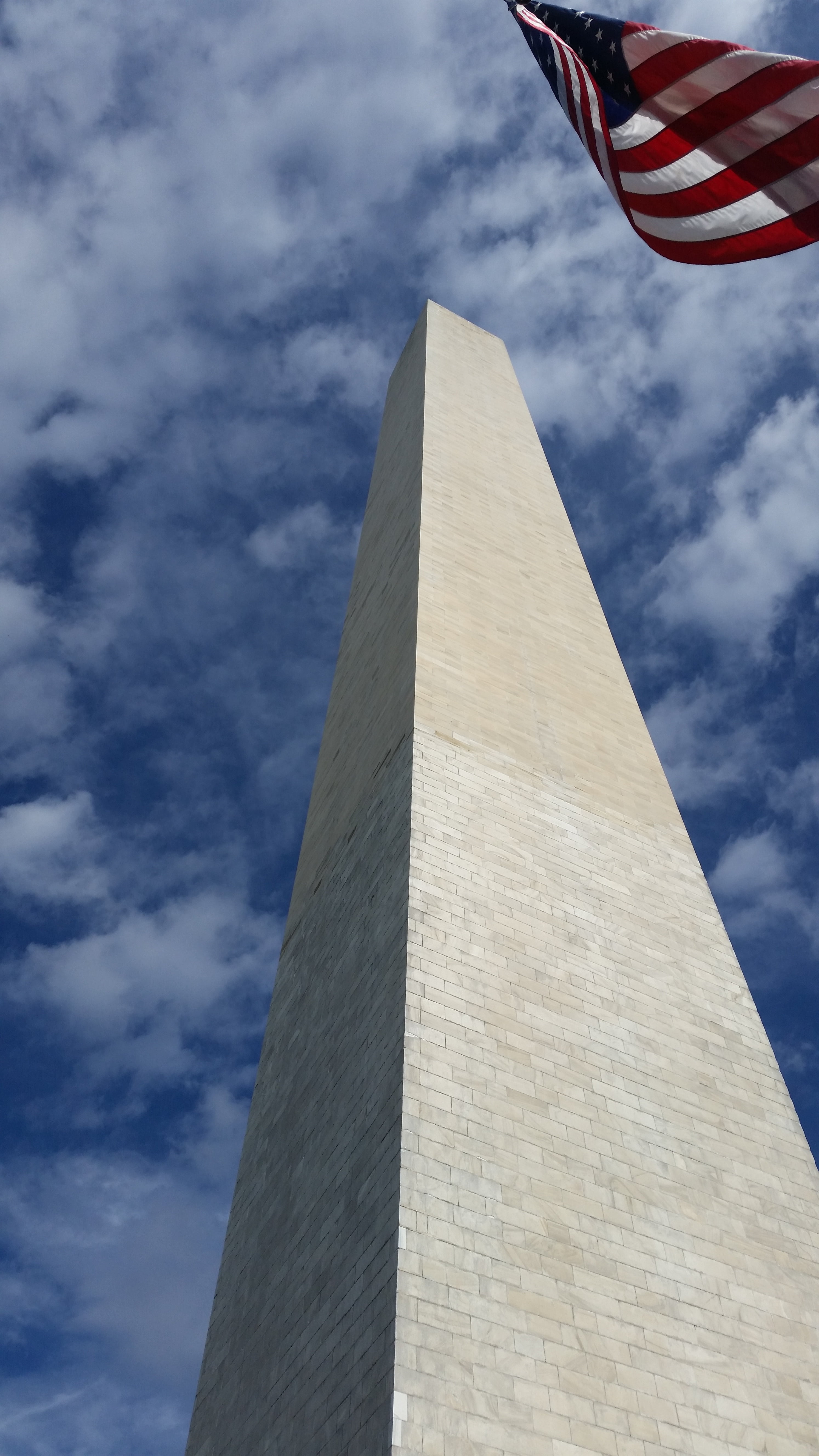 sky, washington dc, nature, states, american flag, monument, memorial, day, flag, patriotism, architecture, built structure, history, usa, america, national, Phone HD Wallpaper