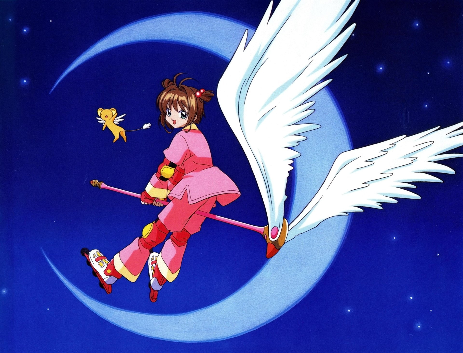 1080P, Keroberos (Card Captor Sakura), Cardcaptor Sakura, Sakura Kinomoto, Anime, HD Wallpaper