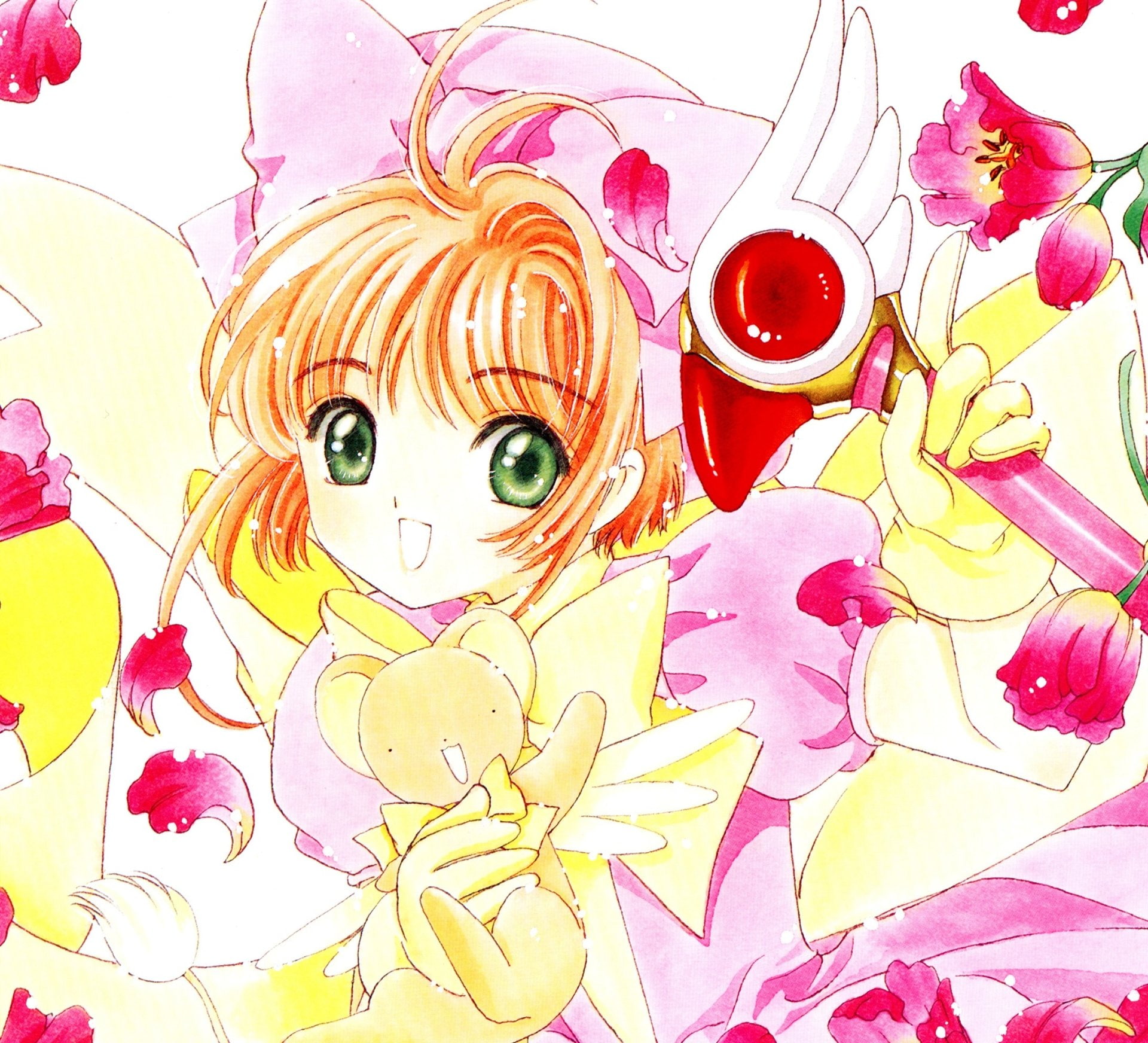 Sakura Kinomoto, 1080P, Anime, Keroberos (Card Captor Sakura), Cardcaptor Sakura, HD Wallpaper