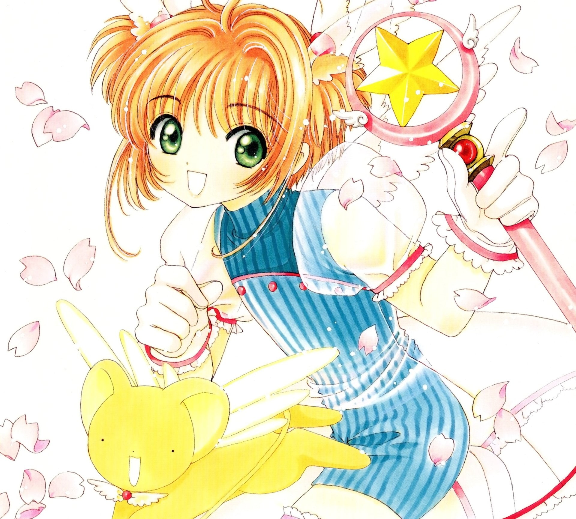 1080P, Keroberos (Card Captor Sakura), Sakura Kinomoto, Cardcaptor Sakura, Anime, HD Wallpaper