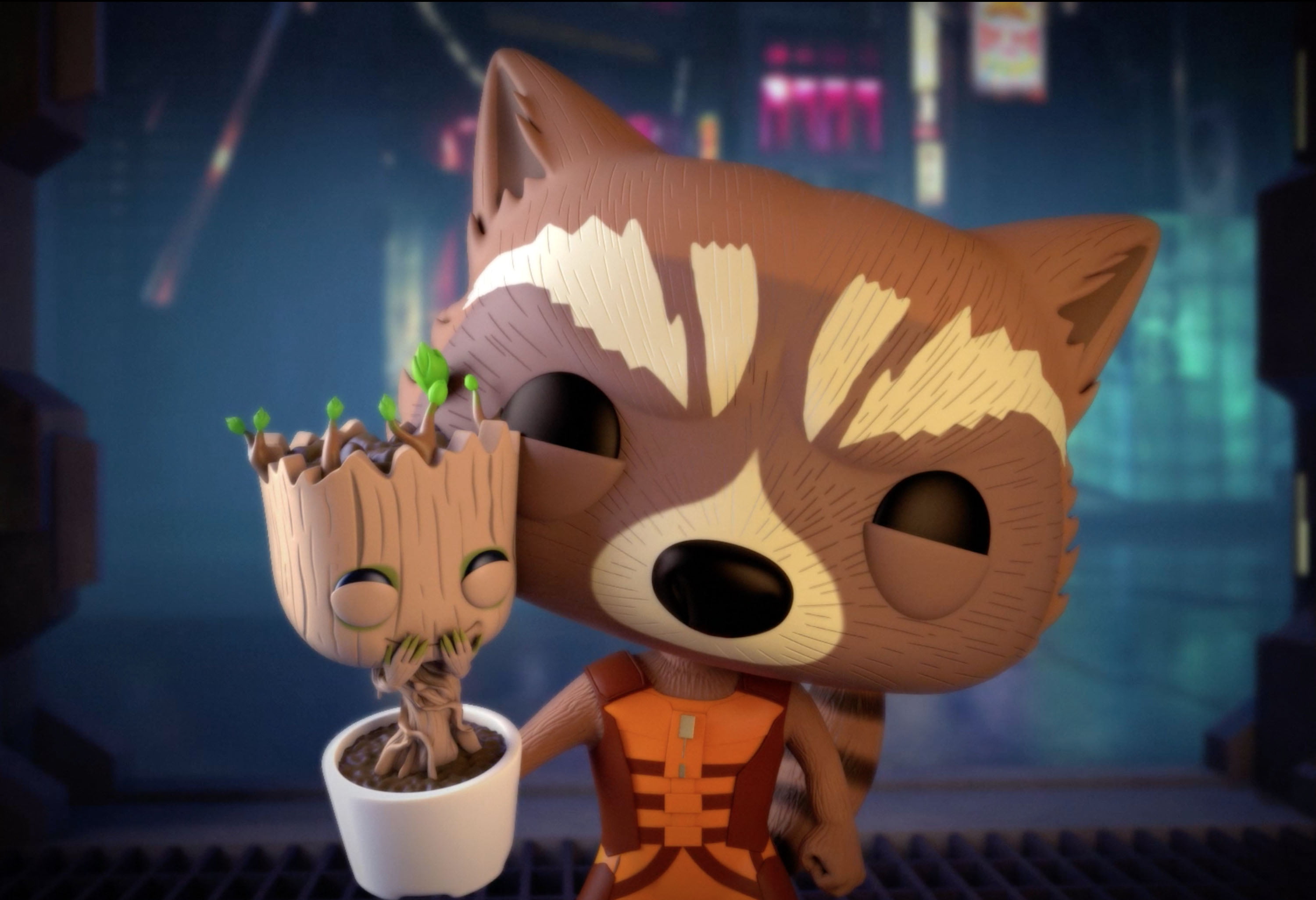 no people, animal representation, still life, baby groot, guardians of the galaxy, design, hd, artwork, toy, figurine, creativity, guardians of the galaxy vol 2, HD Wallpaper