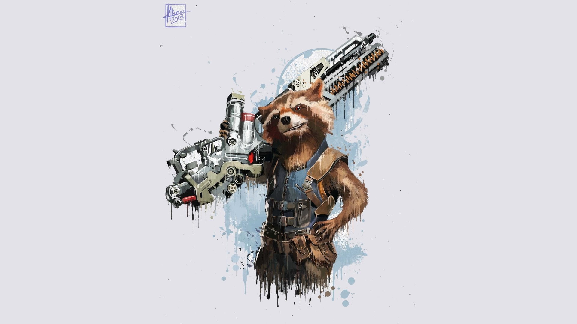 1080P, Avengers: Infinity War, Movie, Marvel Comics, Guardians of the Galaxy, Rocket Raccoon, HD Wallpaper