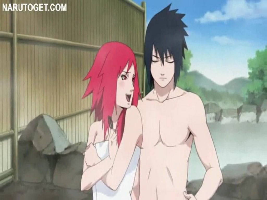 art, anime, Naruto, hd, Sasuke, karen, 480P, bath, sakuse, HD Wallpaper