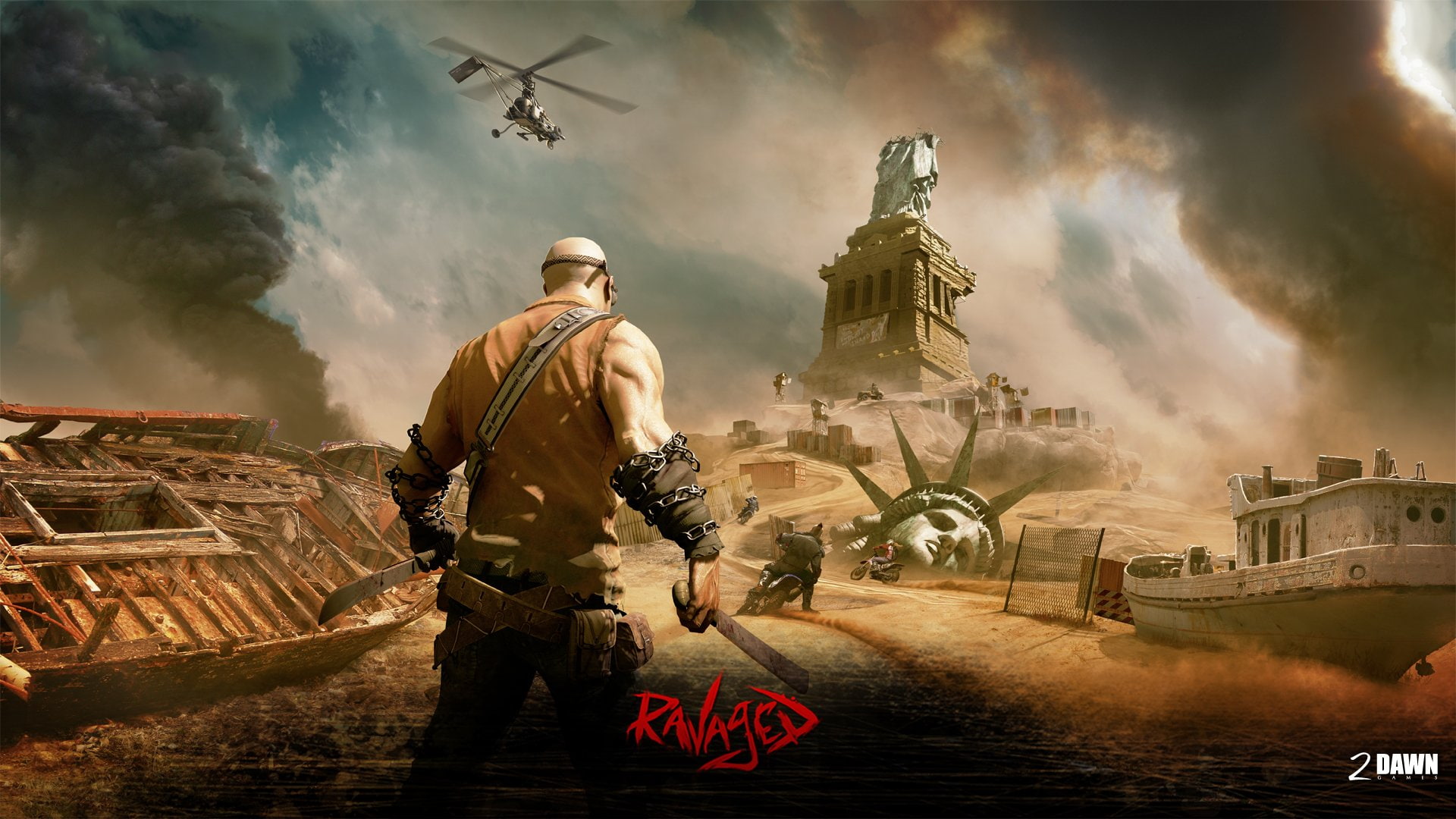 1080P, shooter, apocalyptic, sci fi, action, ravaged, fighting, HD Wallpaper
