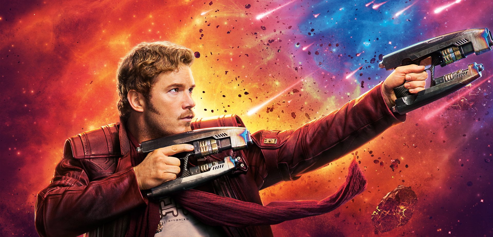 camera - photographic equipment, looking, Star Lord, weapon, Movie, holding, arts culture and entertainment, adult, Chris Pratt, nightlife, young adult, HD Wallpaper