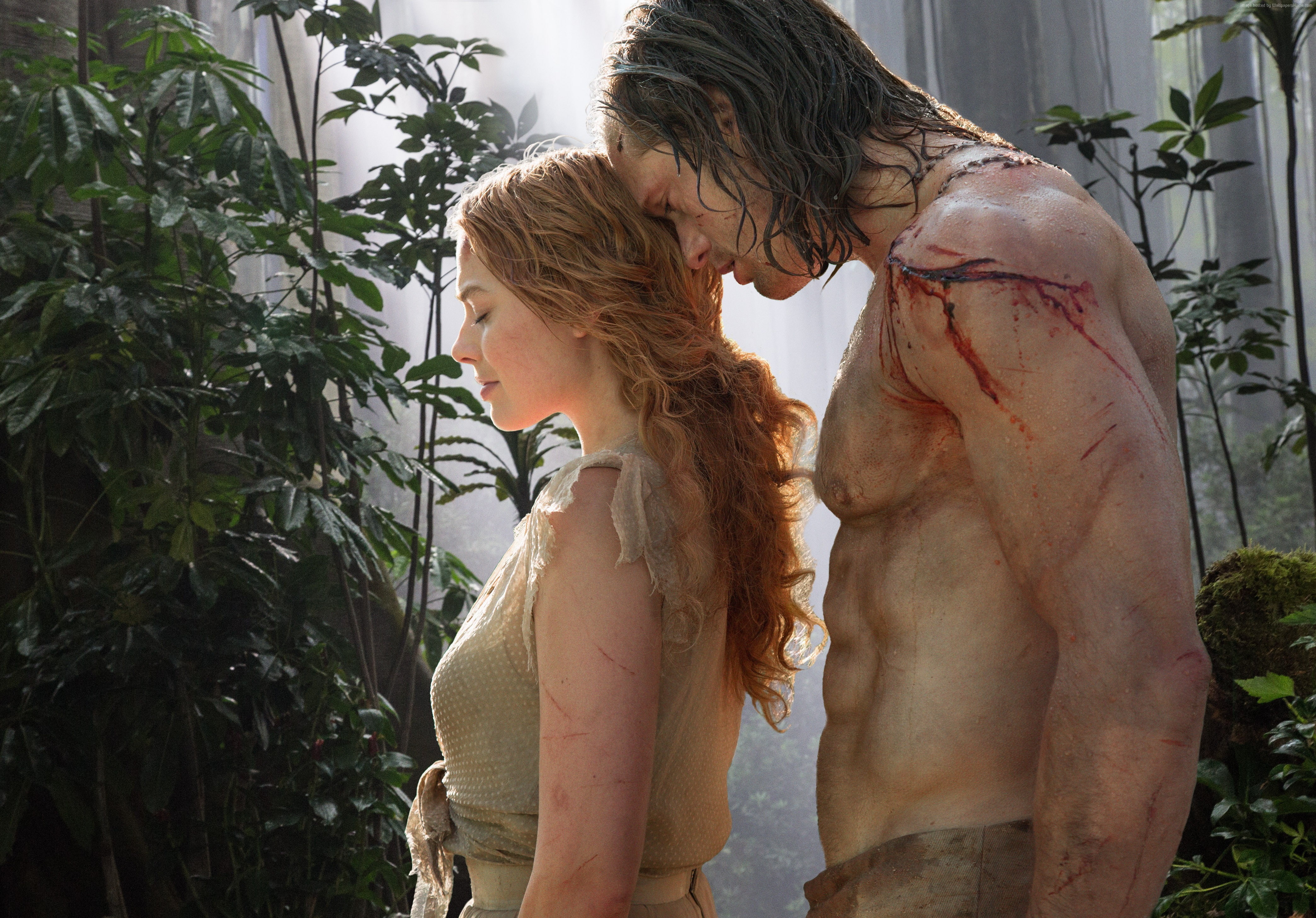 Alexander Skarsgård, Margot Robbie, 4K, The Legend of Tarzan, best movies 2016, HD Wallpaper