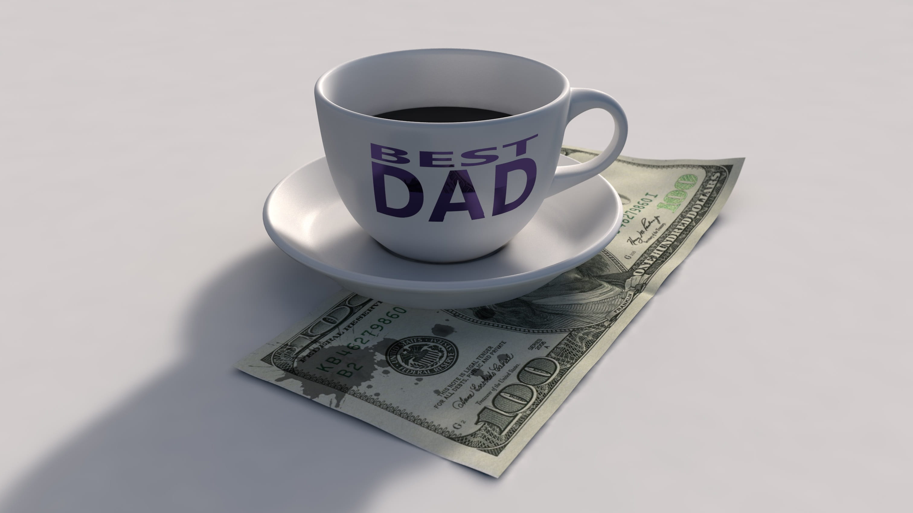 hundred, best, refreshment, best dad, business, worlds, render, day, paper currency, daddy, dollar, finance, food and drink, money, text, parent, holiday, HD Wallpaper