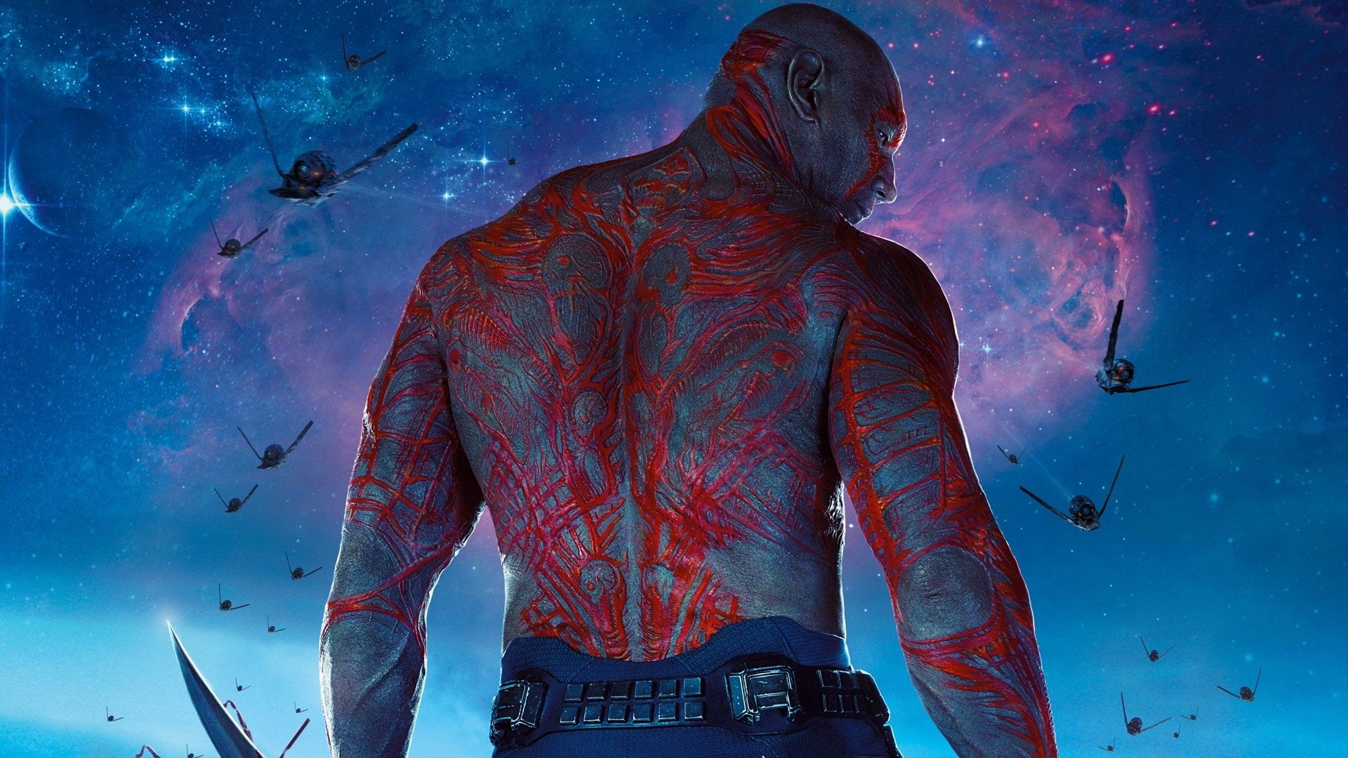 1080P, Guardians of the Galaxy, Dave Bautista, Movie, Drax The Destroyer, HD Wallpaper