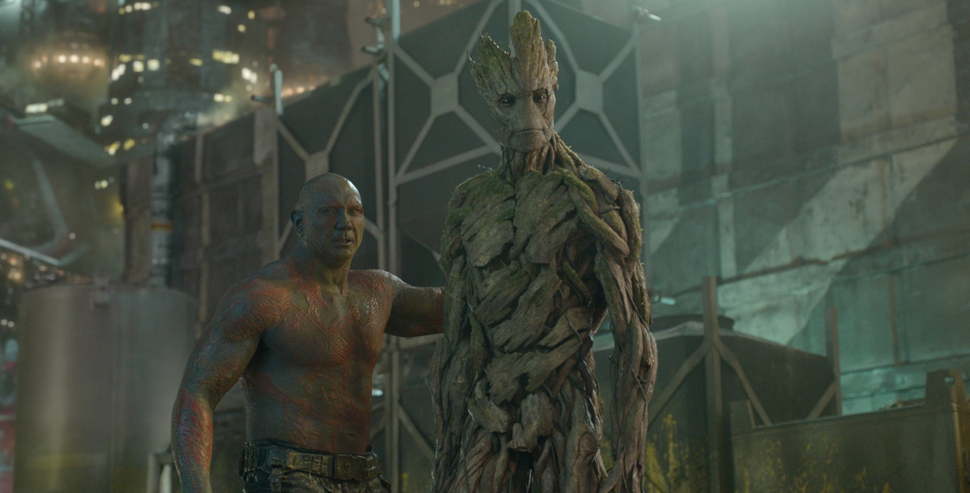 art and craft, sculpture, outdoors, religion, representation, Drax The Destroyer, built structure, male likeness, spirituality, architecture, day, Movie, HD Wallpaper